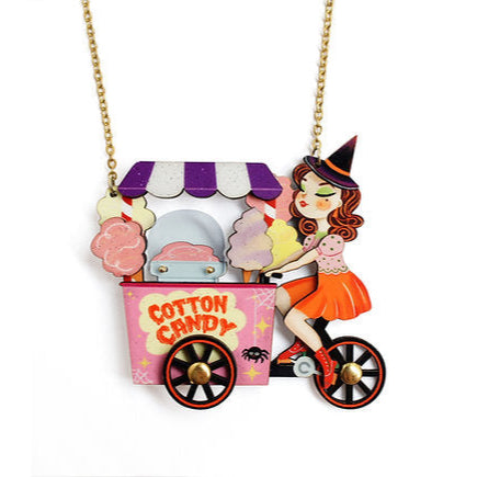 Cotton Candy Cart Necklace by Laliblue