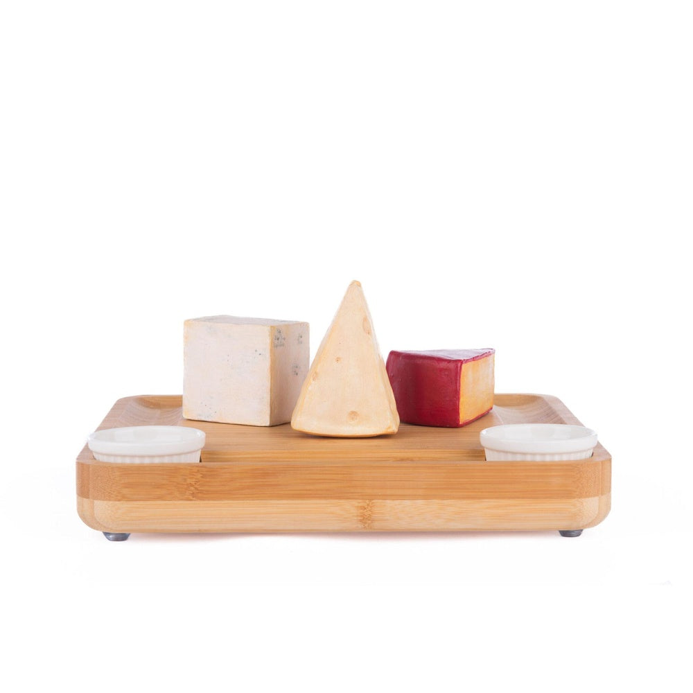 Creepy Cheeses On Charcuterie Board With Knife Set by Katherine's Collection