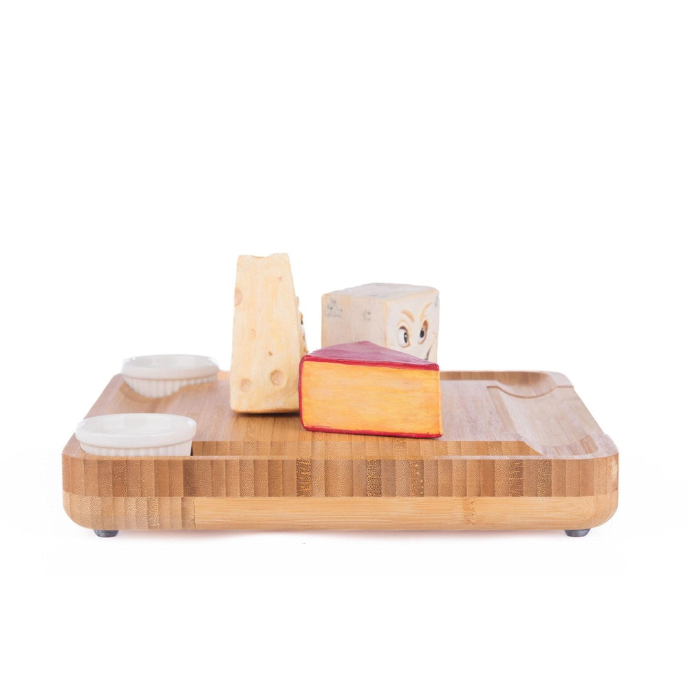 Creepy Cheeses On Charcuterie Board With Knife Set by Katherine's Collection