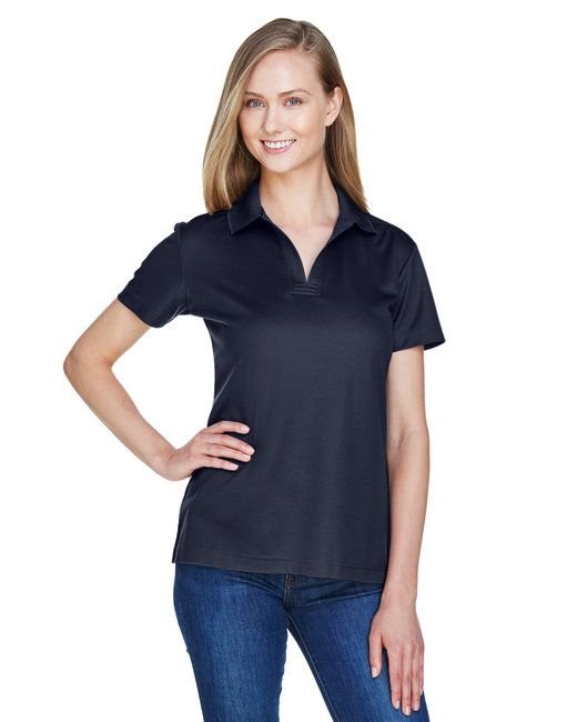 CrownLux Performance™ Ladies' Plaited Polo - GRAPHITE - XS