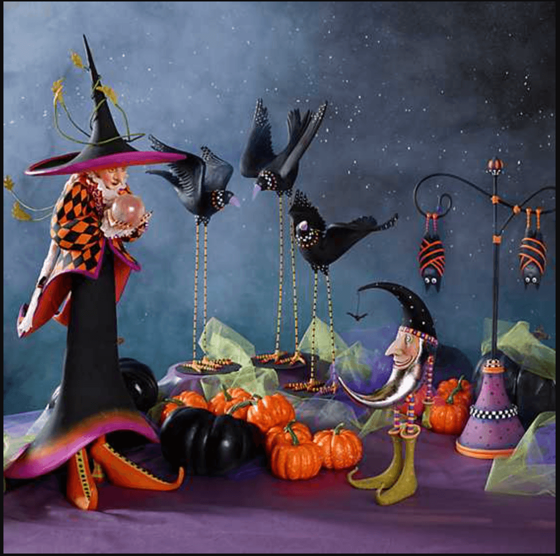 Crystal Ball Witch Display by Patience Brewster
