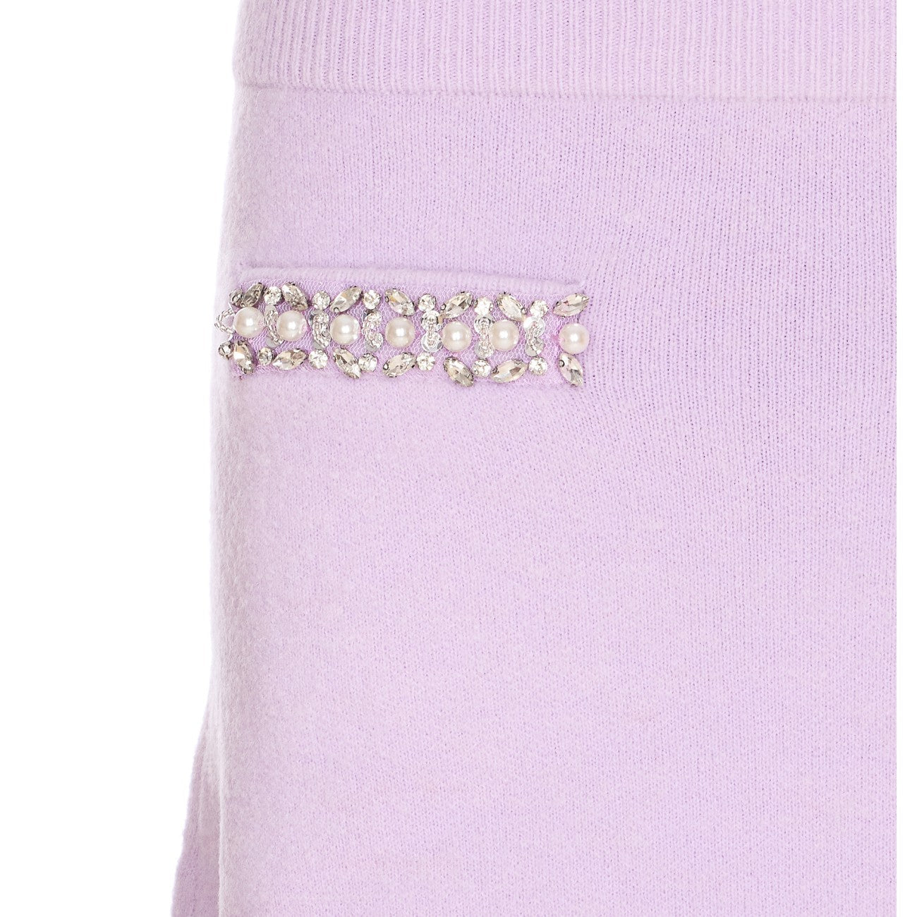 Self Portrait Women Crystal Knit Skirt
