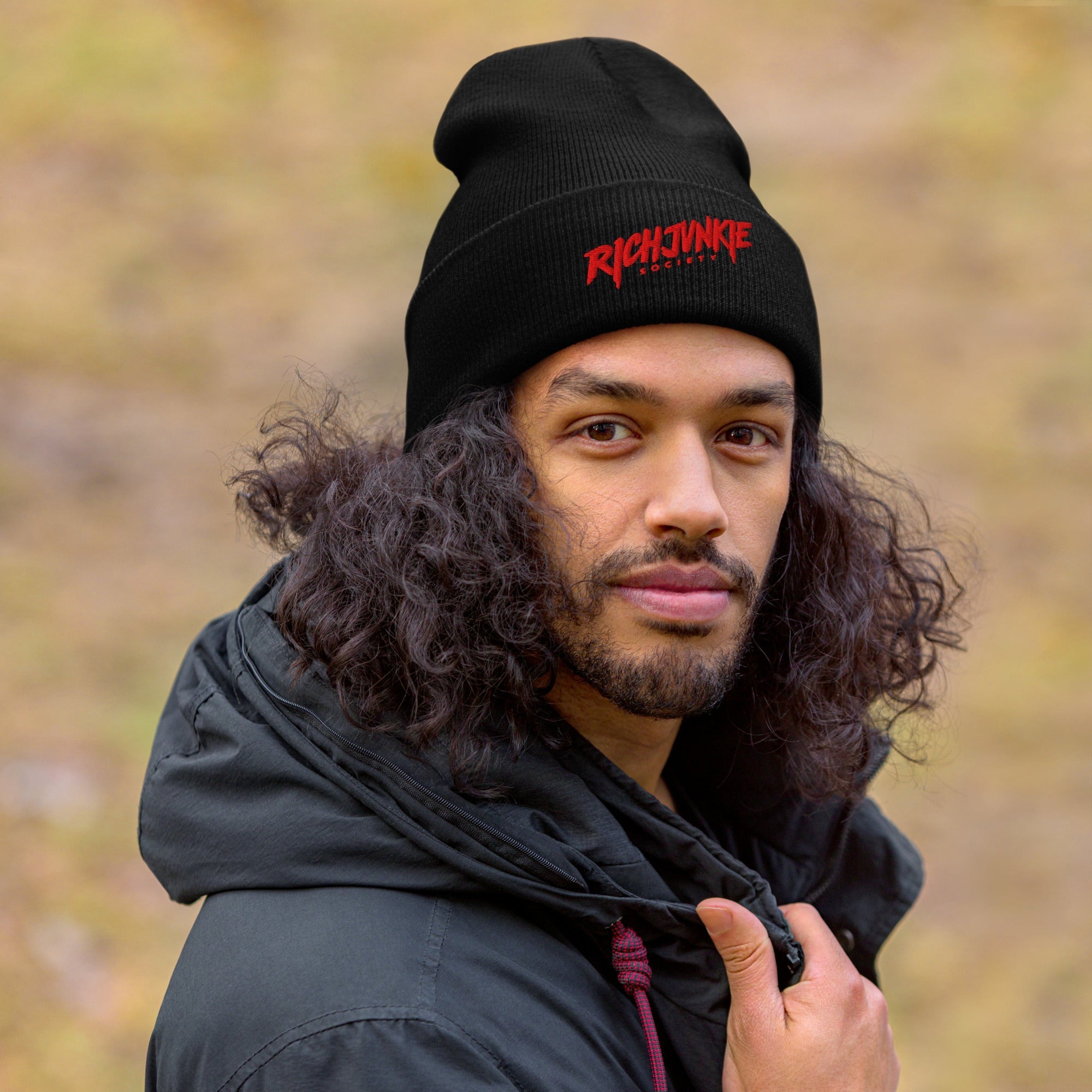 Authentic RICHJVNKIE SOCIETY Limited Edition Cuffed Beanie