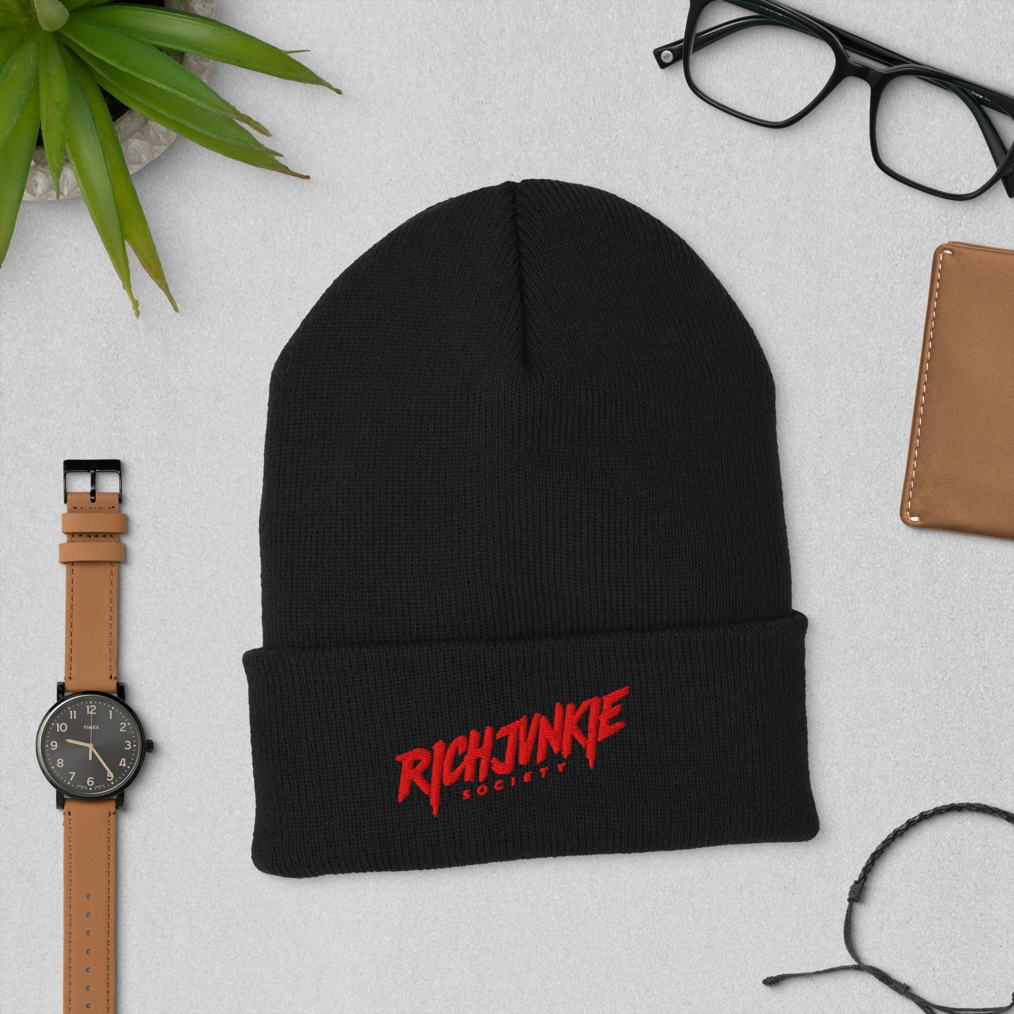 Authentic RICHJVNKIE SOCIETY Limited Edition Cuffed Beanie