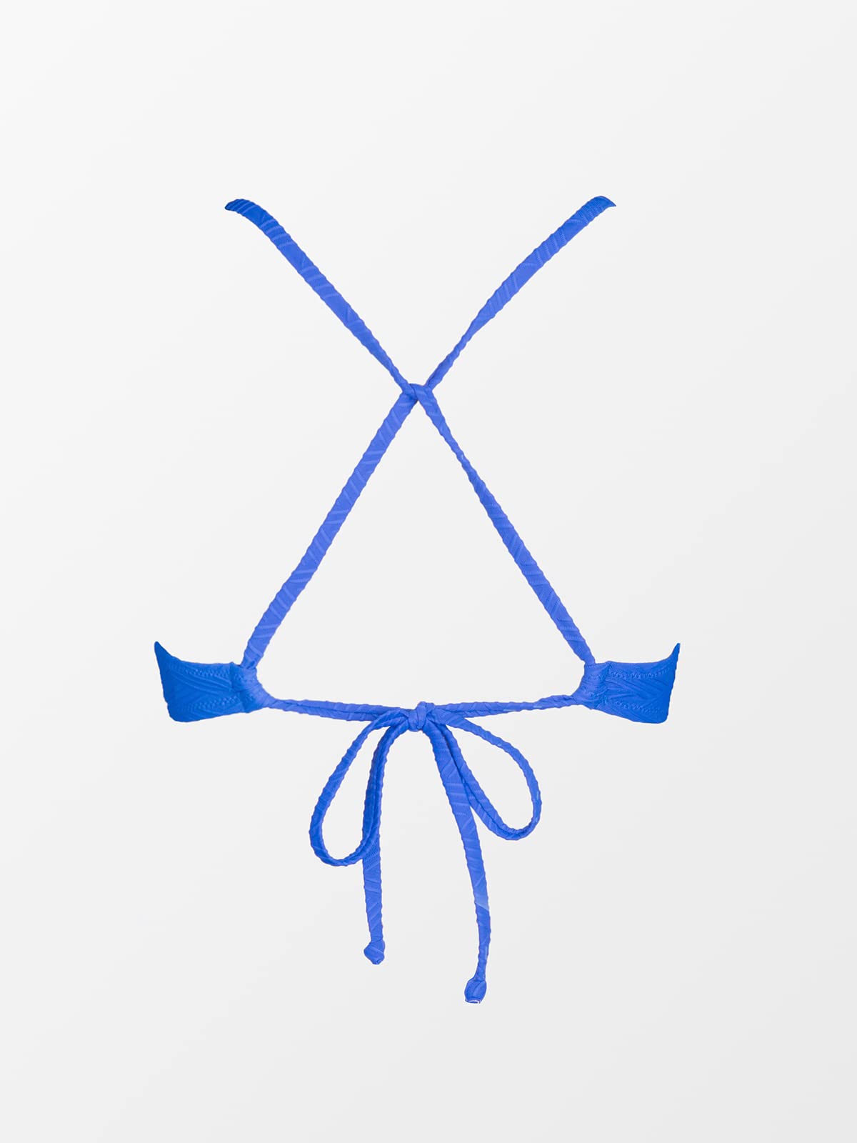 CUPSHE Bikini Top for Women Bathing Suit Criss Cross Self Tie Spaghetti Straps V Neck