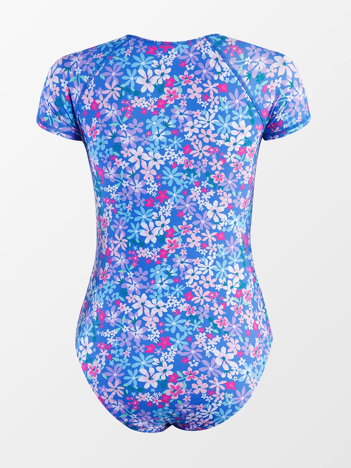 CUPSHE One Piece Swimsuit for Women Mock Neck Zipper Short Sleeve Bathing Suit