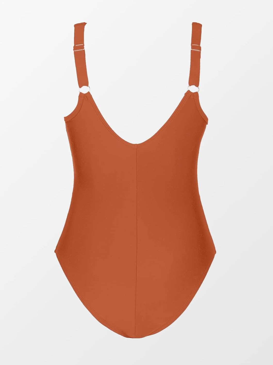 CUPSHE Women Plus Size One Piece Swimsuit V Neck Mesh Sheer Tummy Control Bathing Suit with Adjustable Wide Straps