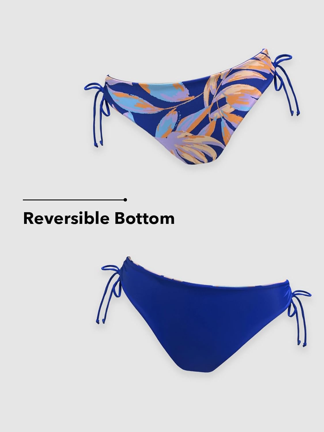 CUPSHE Women's 2 Piece Bikini Set Back Braided Straps with Reversible Bottom