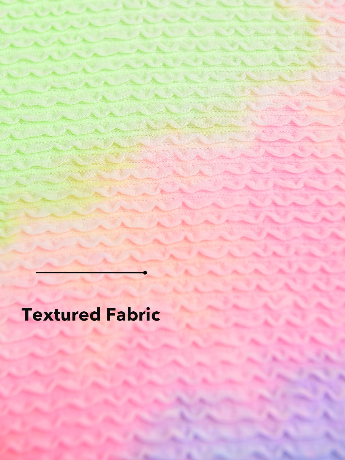 CUPSHE Women's Bikini Set Two Piece Swimsuits High Waisted Scoop Neck Spaghetti Adjustable Straps Textured