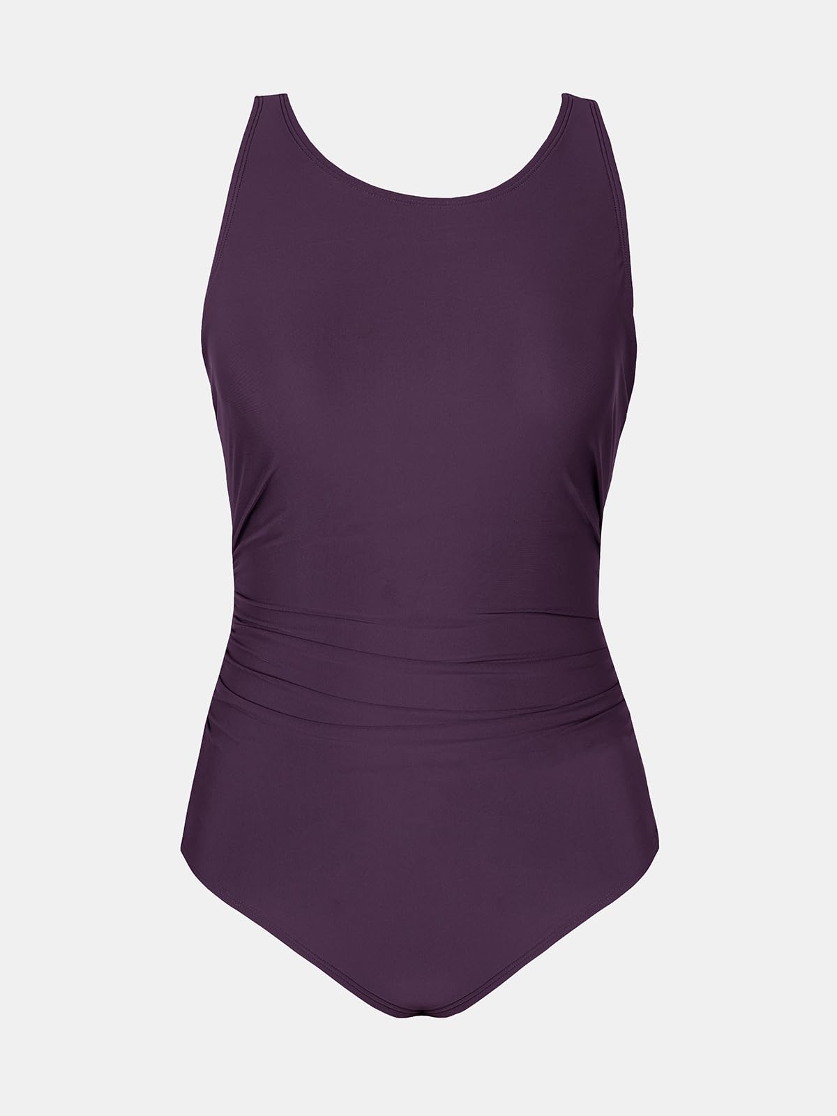 CUPSHE Women's One Piece Swimsuit Bathing Suit Tummy Control High Neck Cutout Back Hook Mesh Swimwear