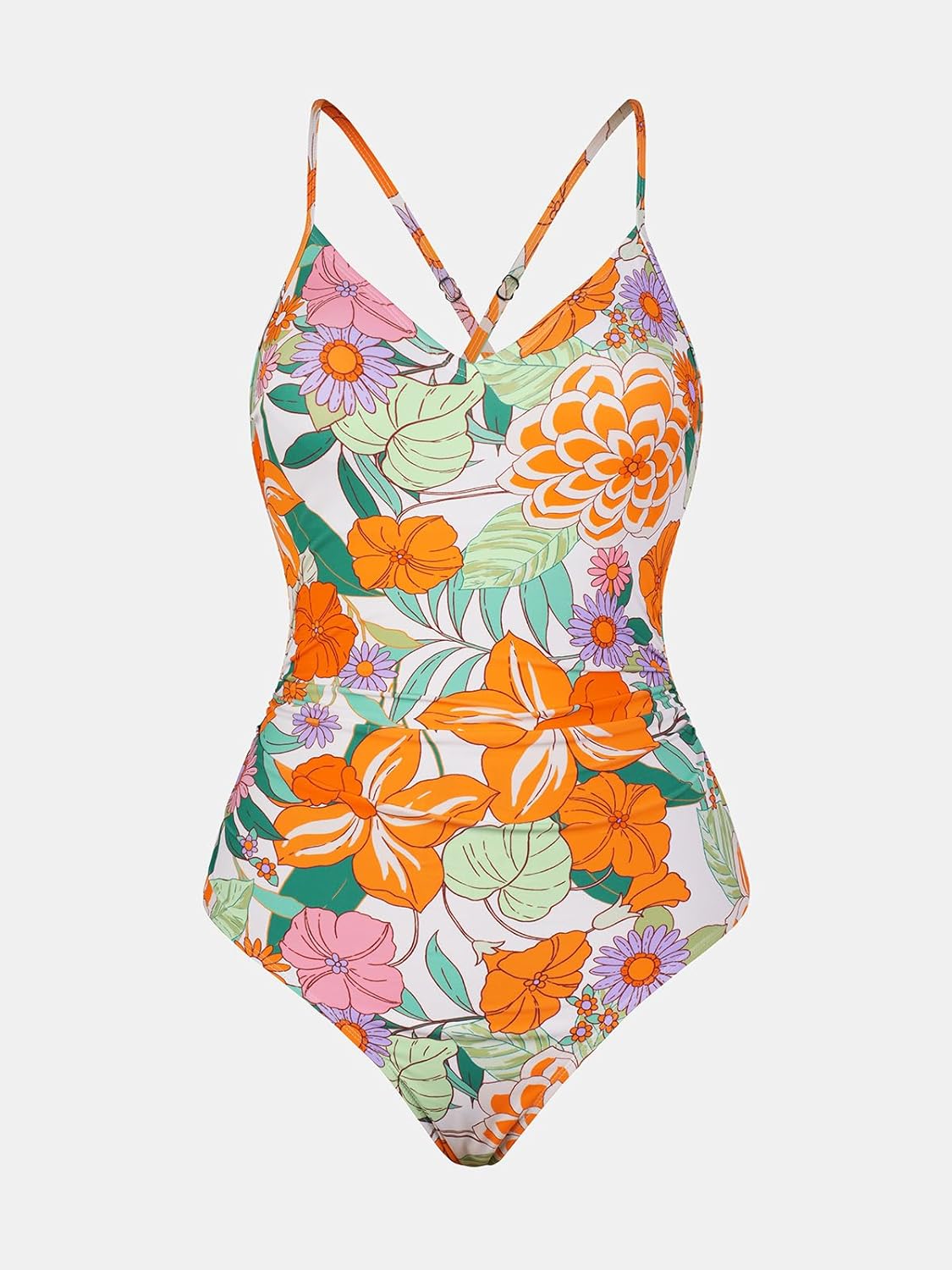 CUPSHE Women's One Piece Swimsuits Bathing Suits Cutout V Neck Tummy Control Adjustable Straps O Ring