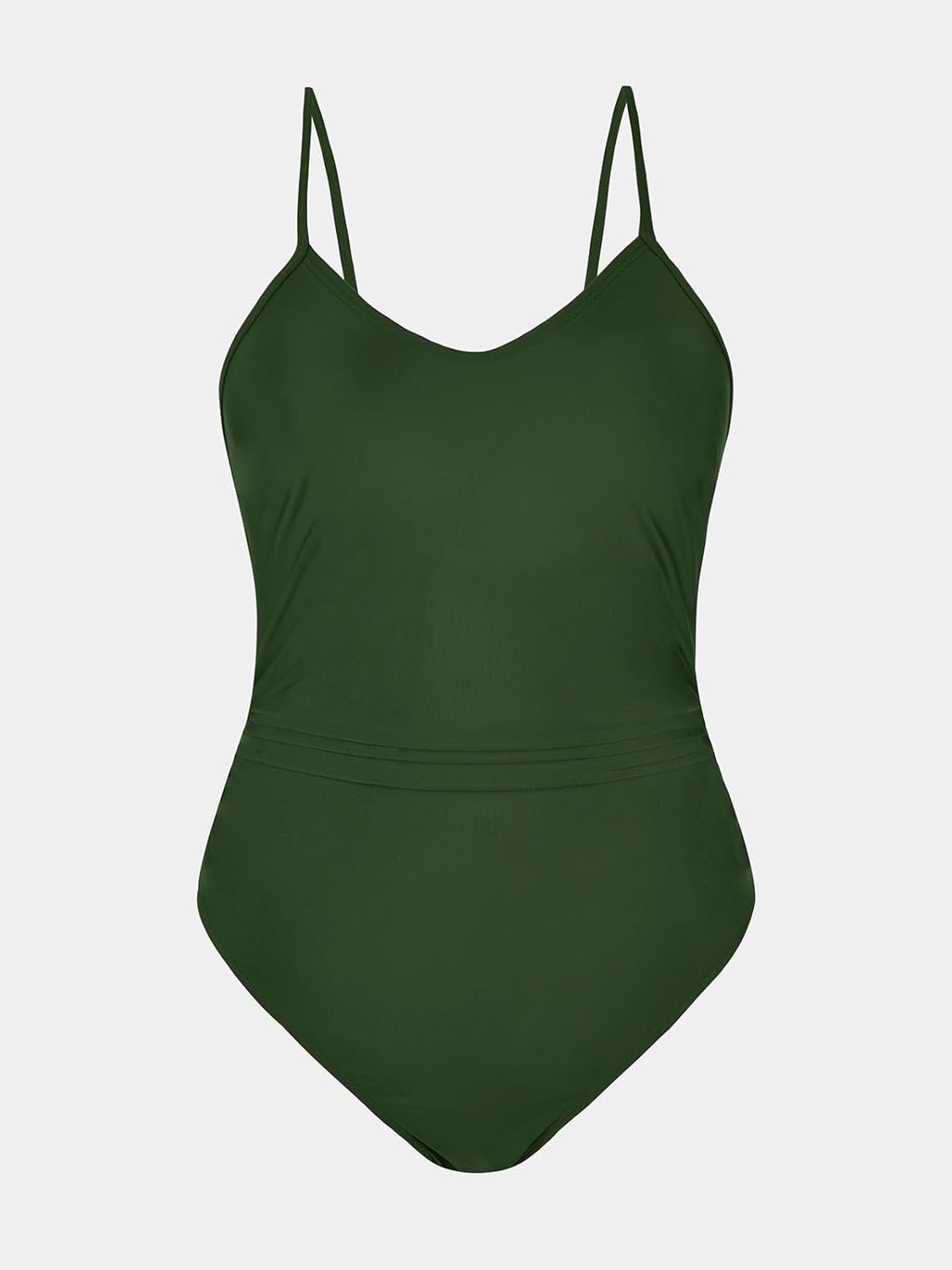 CUPSHE Women's One Piece Swimsuits Bathing Suits Cutout V Neck Tummy Control Adjustable Straps O Ring