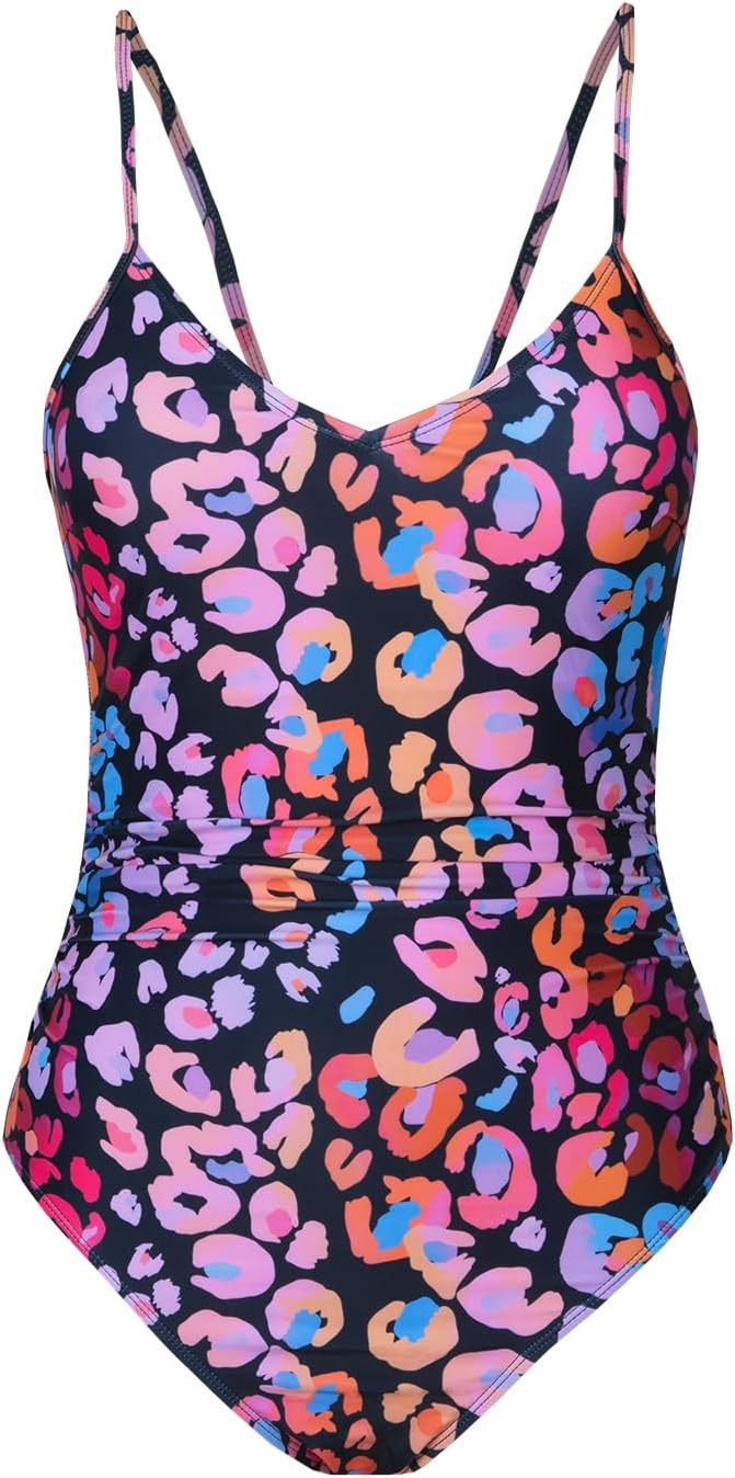 CUPSHE Women's One Piece Swimsuits Bathing Suits Cutout V Neck Tummy Control Adjustable Straps O Ring