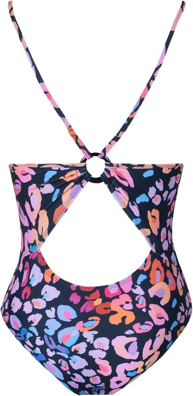 CUPSHE Women's One Piece Swimsuits Bathing Suits Cutout V Neck Tummy Control Adjustable Straps O Ring