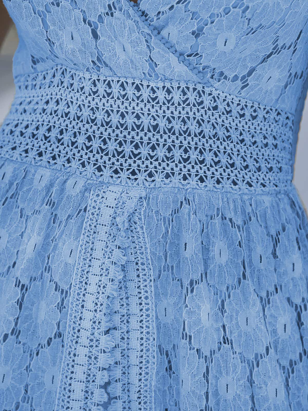 CUPSHE Women's Ruching Smocking Jumpsuit Summer Slip V Neck Backless Maxi High Low