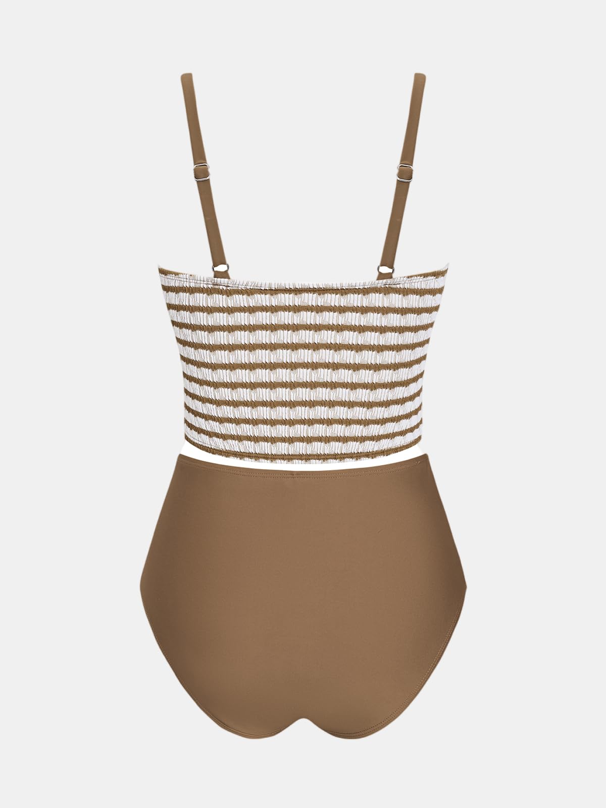 CUPSHE Women's Tankini Sets Square Neck Elastic High Waisted Two Piece Bathing Suits Adjustable Straps Swimwear