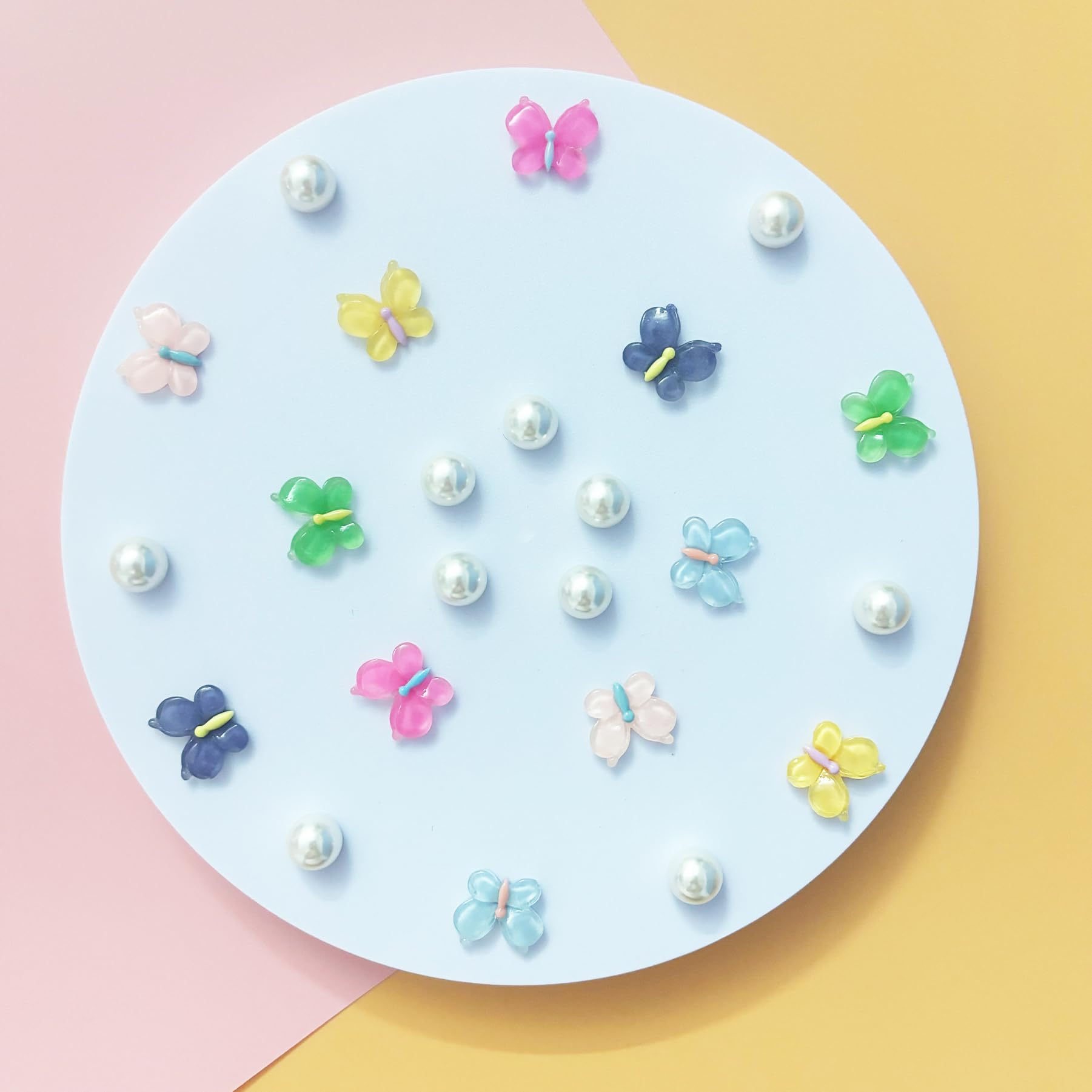 Cute Butterfly Flower Shoe Charms for Girls, 25Pcs Pink Girly DIY Shoe Decoration Charm for Clog Sandals, Party Favor