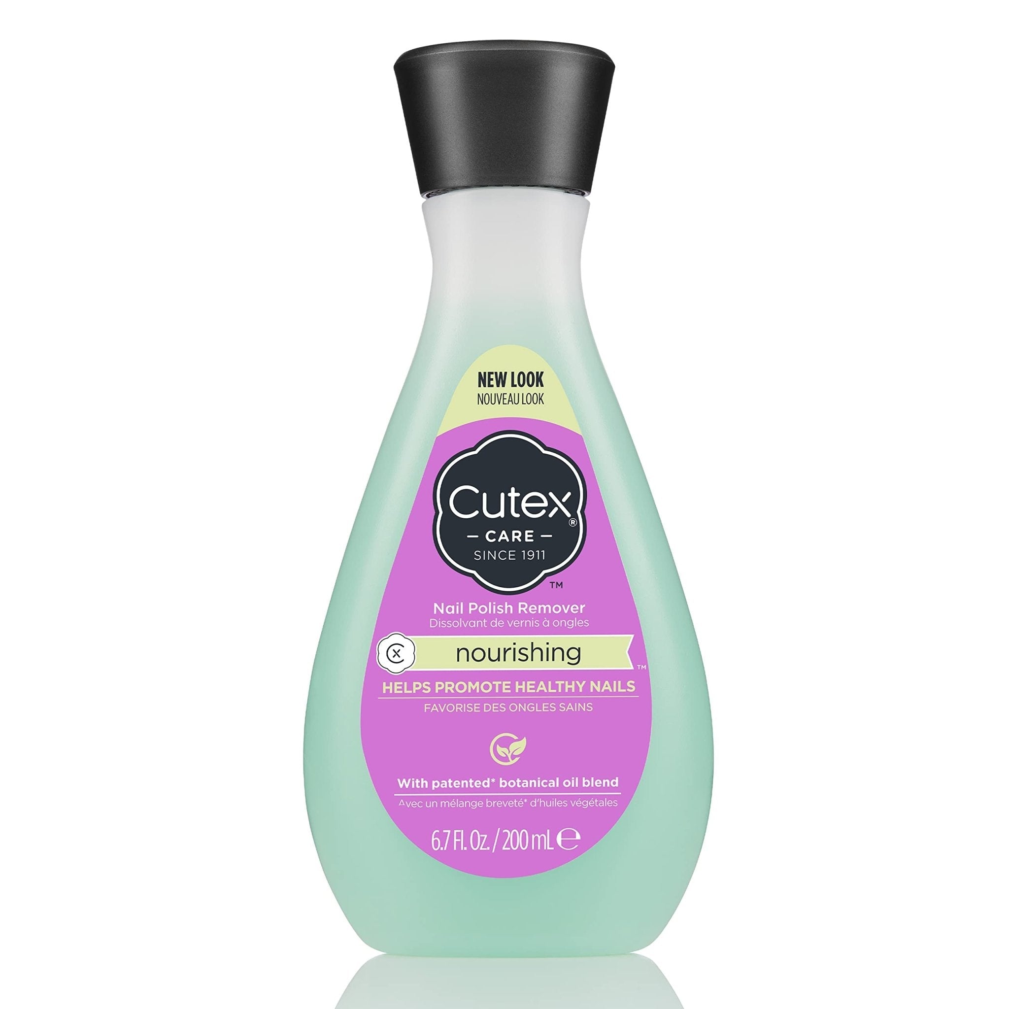 Cutex Gel Nail Polish Remover, Ultra-Powerful & Removes Glitter and Dark Colored Paints, Paraben Free, 6.76 Fl Oz