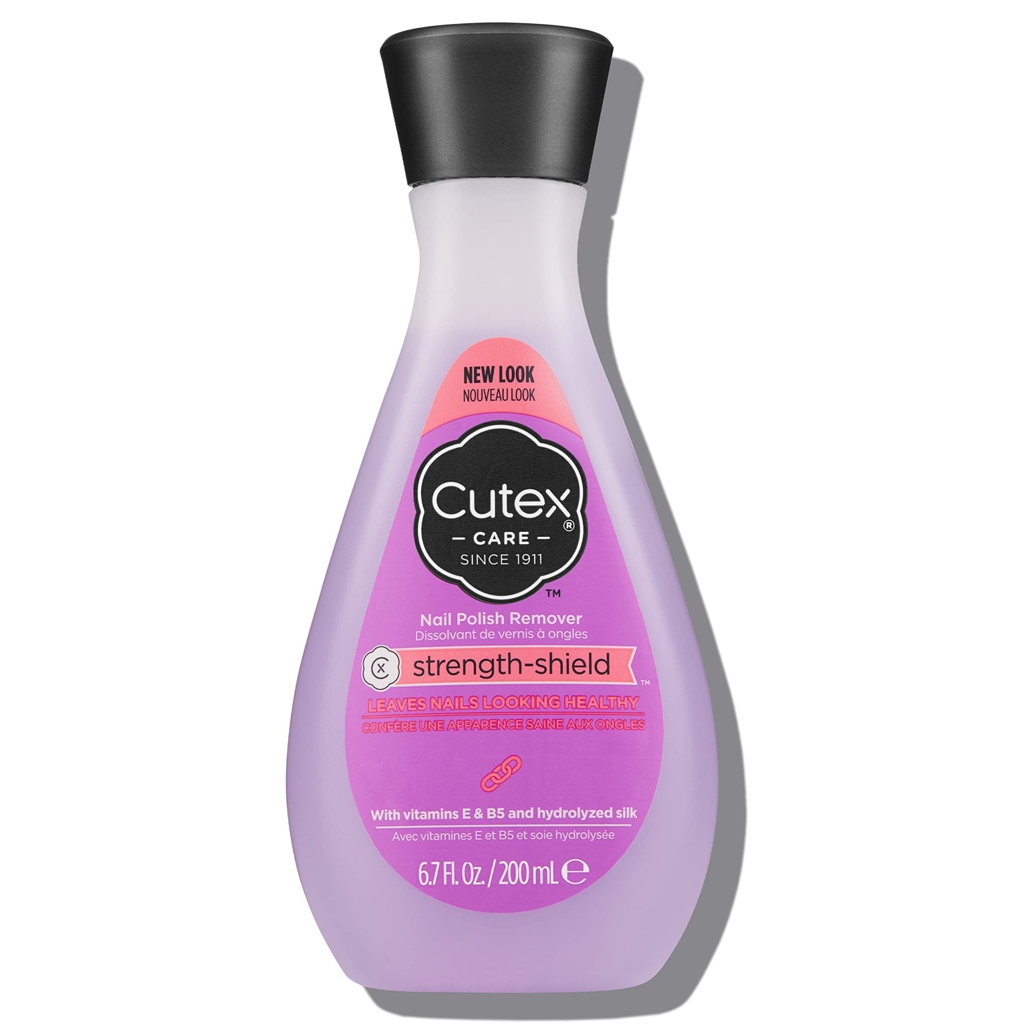 Cutex Gel Nail Polish Remover, Ultra-Powerful & Removes Glitter and Dark Colored Paints, Paraben Free, 6.76 Fl Oz
