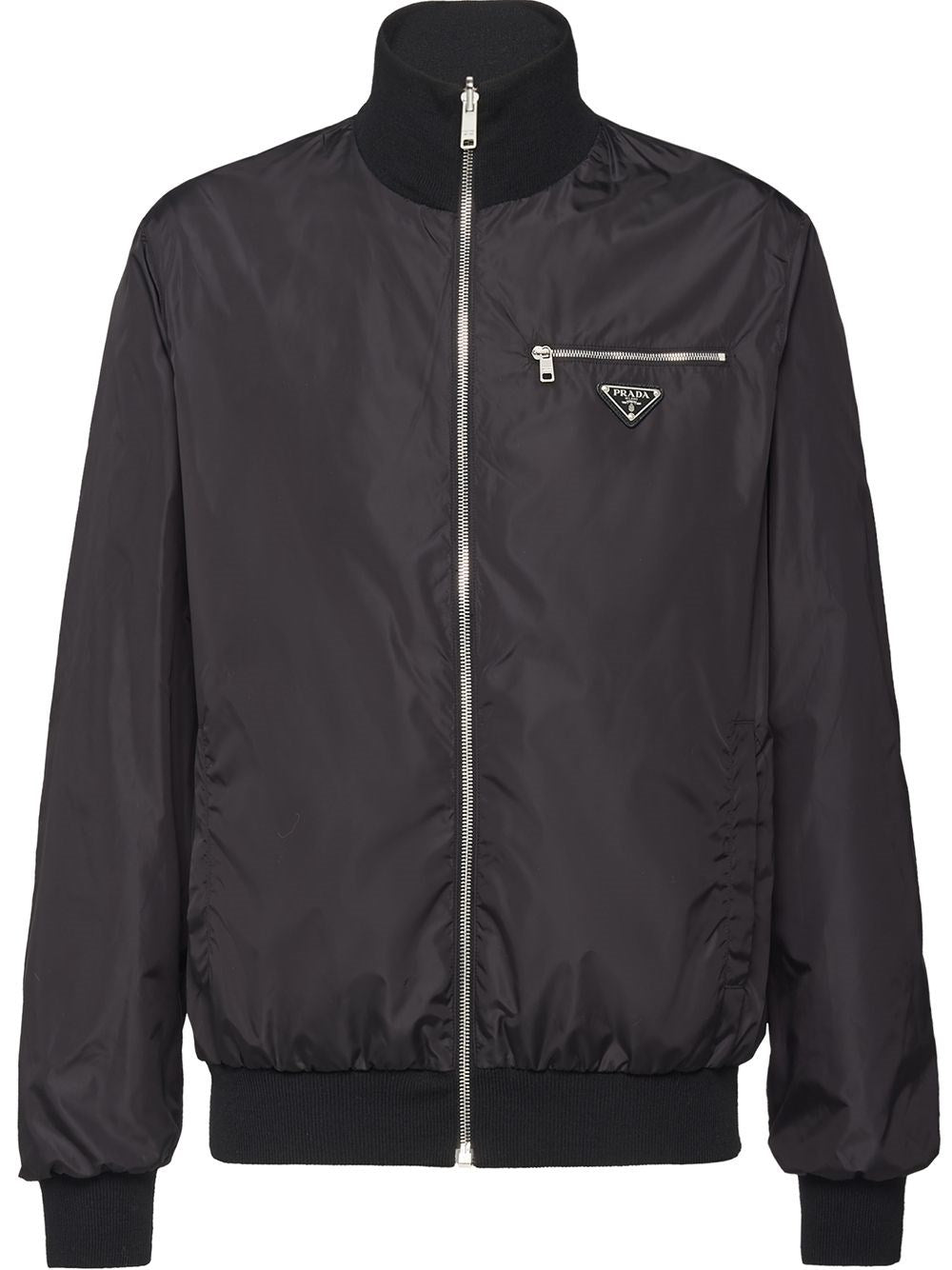 Prada Men Reversible Wool And Nylon Jacket