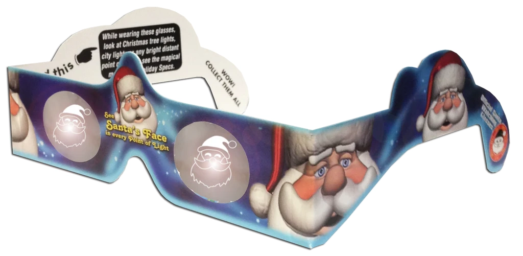 3D Glasses - Santa