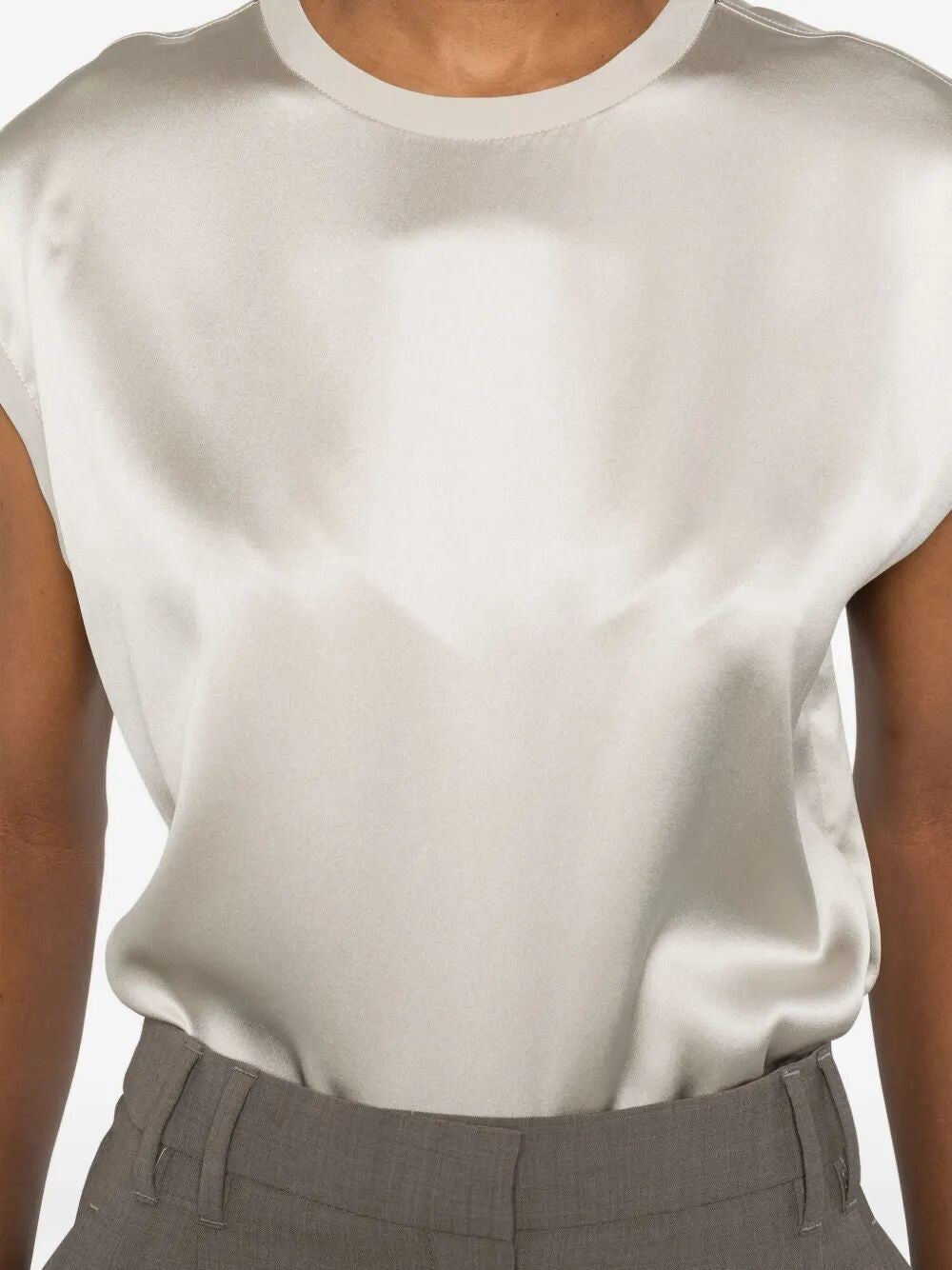 Brunello Cucinelli Women Satin T-Shirt