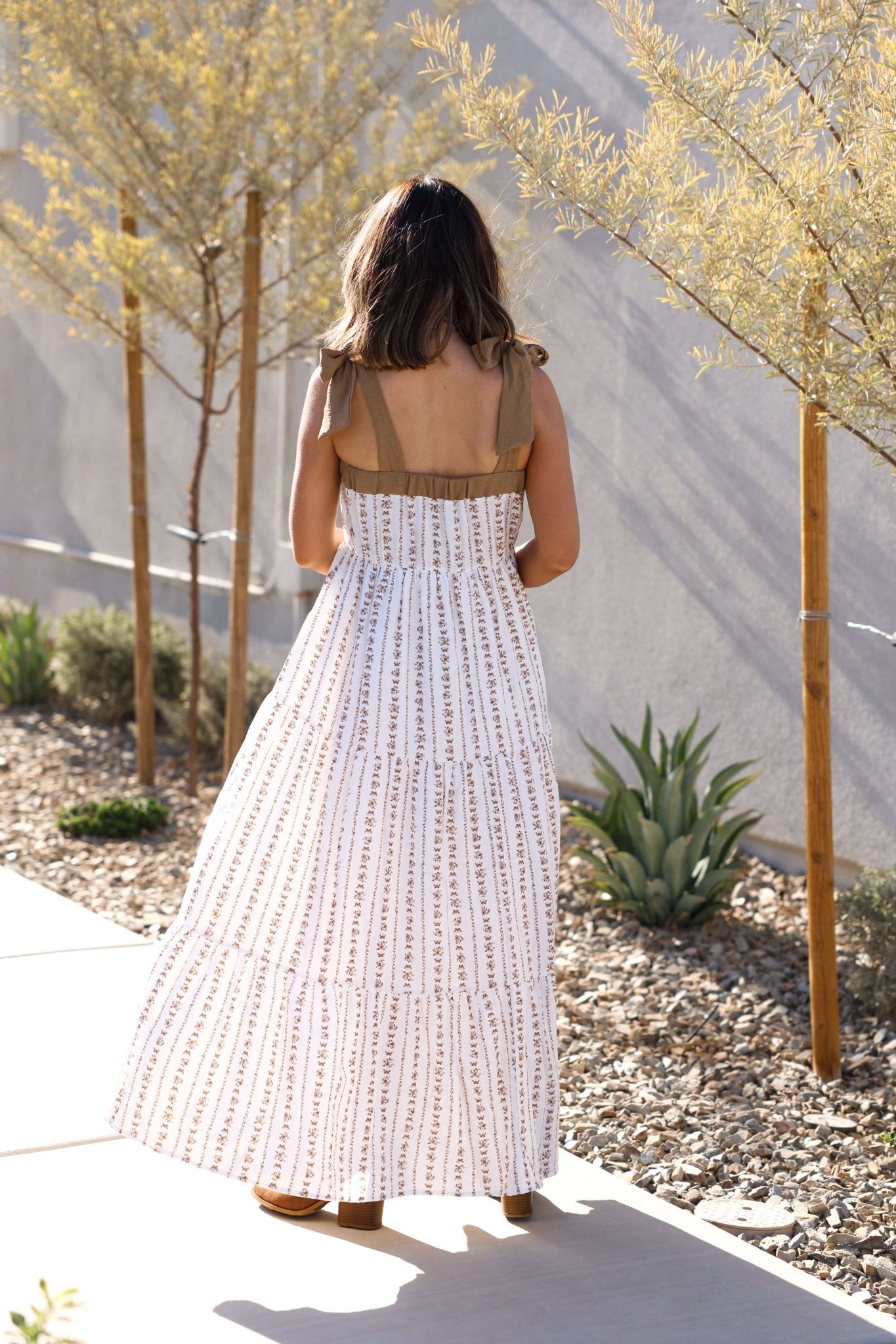 Dahlia Bloom Ivory Floral Tiered Maxi Dress - FINAL SALE