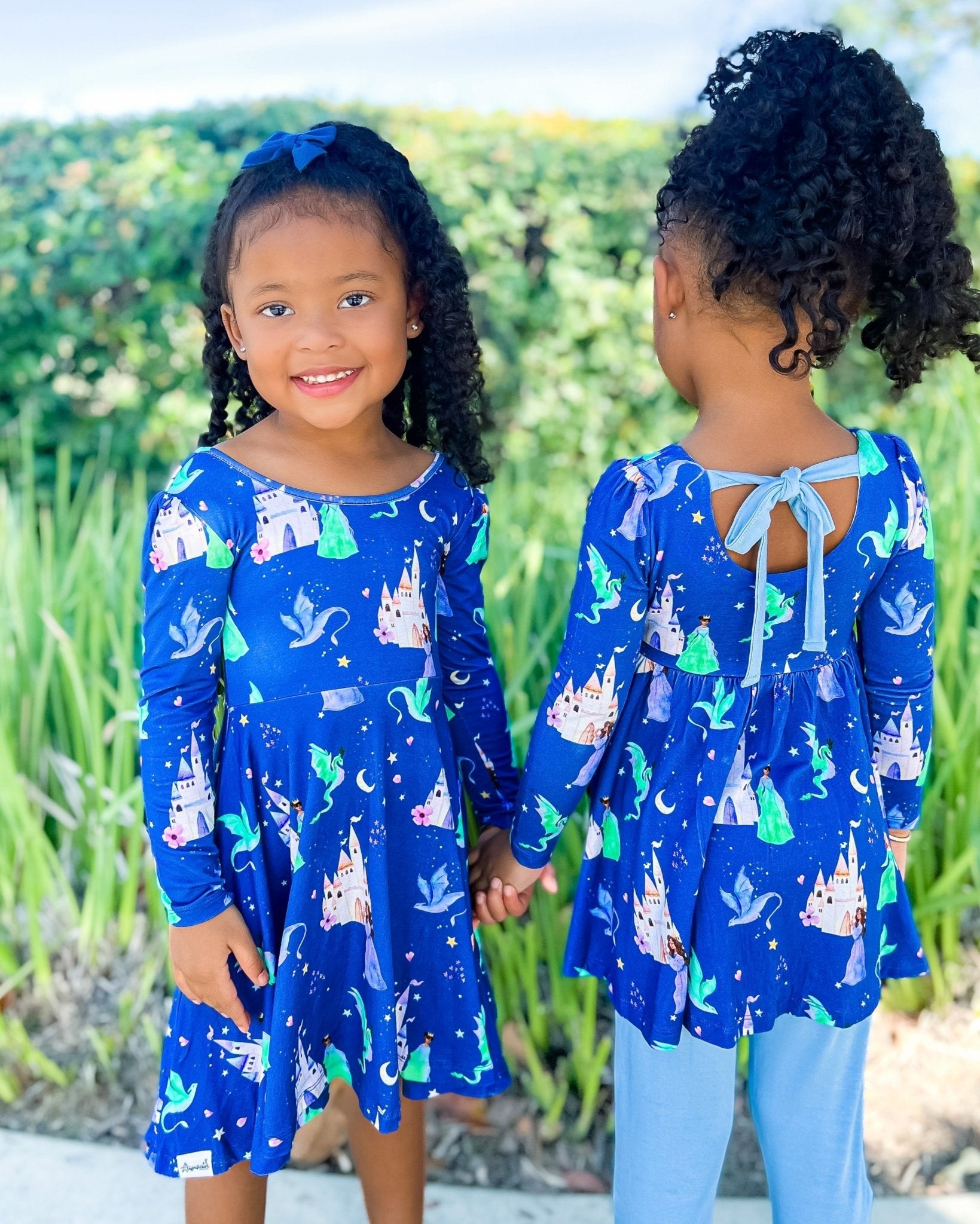 Dancing Dragons Long Sleeve Empire Tunic Set