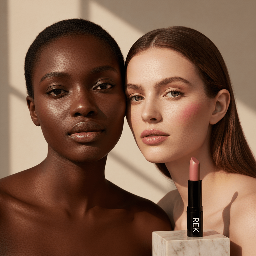 Cream Lipstick Collection | REK Cosmetics | Creamy Satin Finish, Longwear Formula