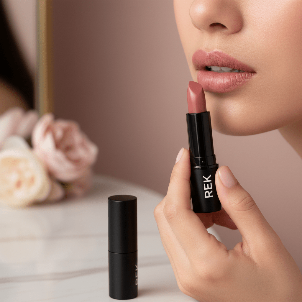Cream Lipstick Collection | REK Cosmetics | Creamy Satin Finish, Longwear Formula