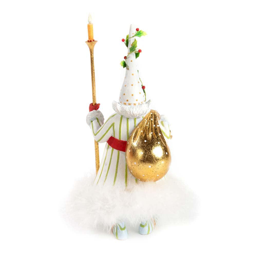 Dash Away Candlelight Santa Figure by Patience Brewster