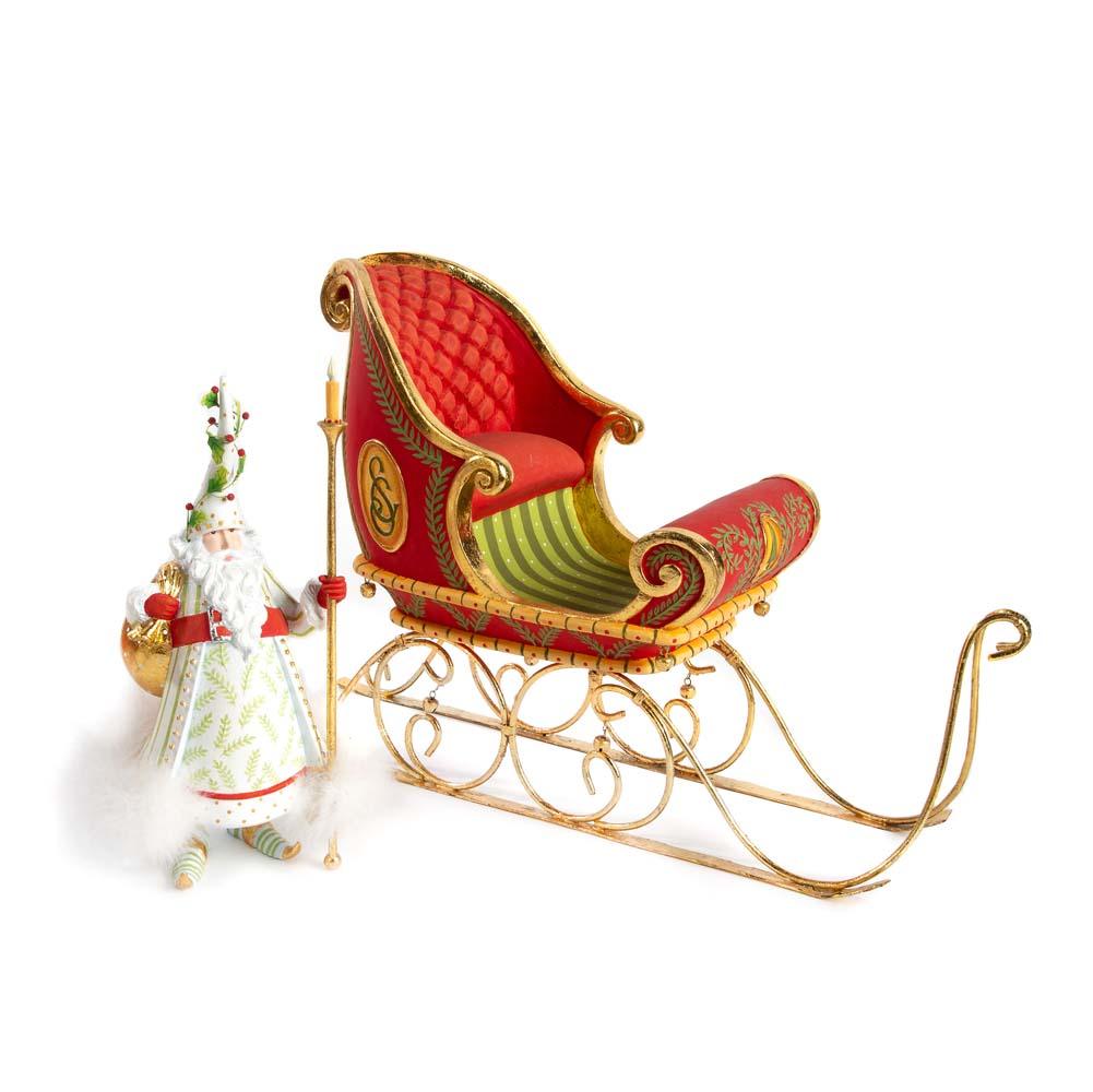 Dash Away Candlelight Santa Figure by Patience Brewster