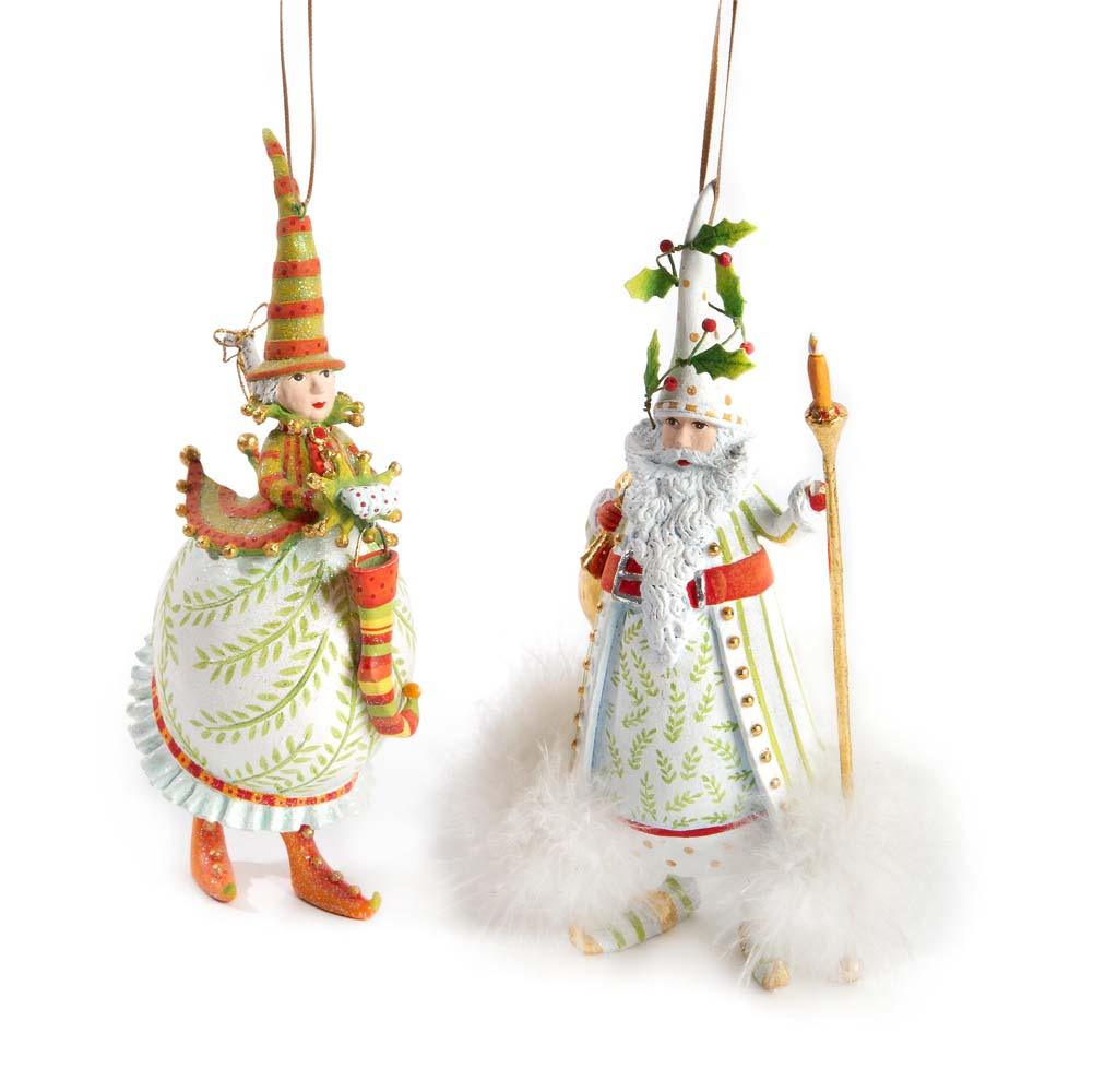 Dash Away Candlelight Santa Ornament by Patience Brewster