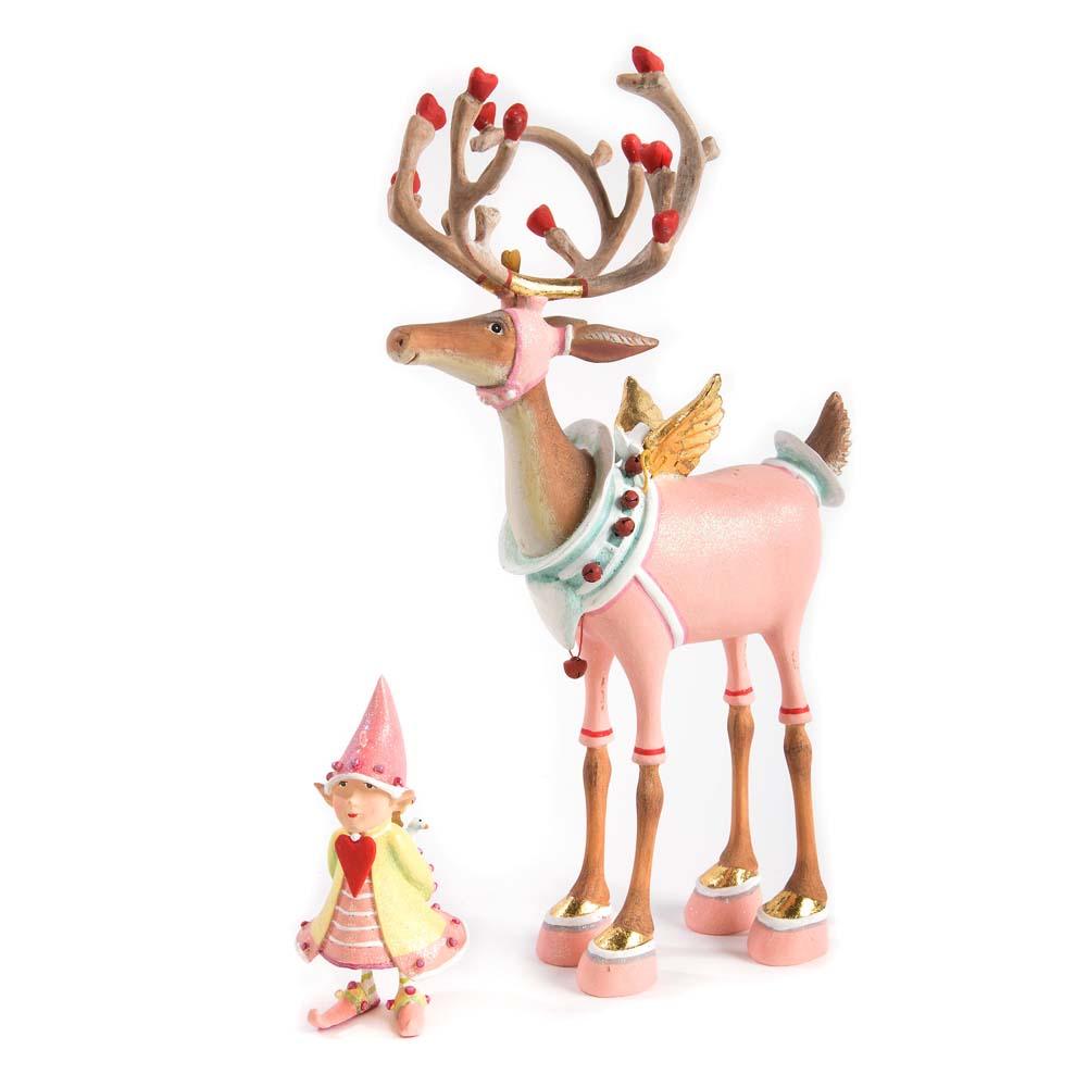 Dash Away Cupid Reindeer Figure by Patience Brewster