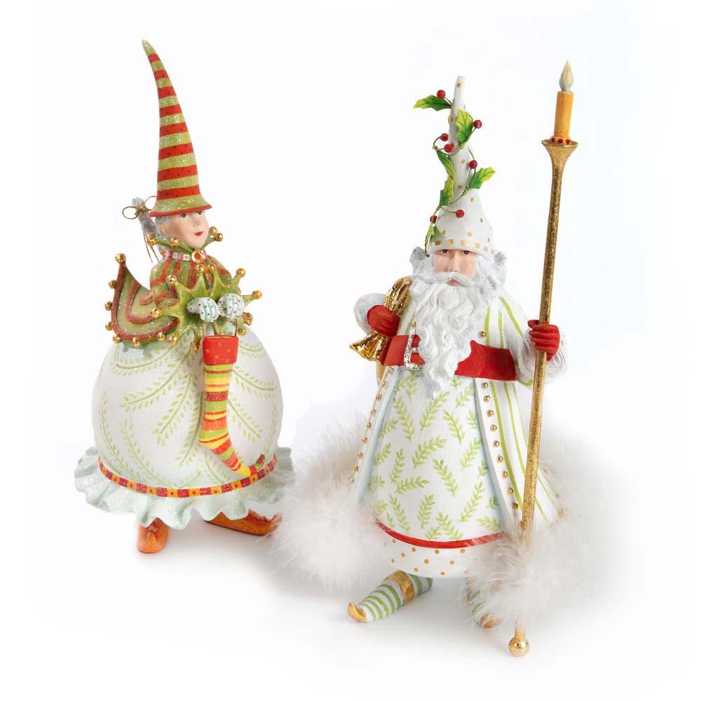 Dash Away Mrs. Santa Figure by Patience Brewster