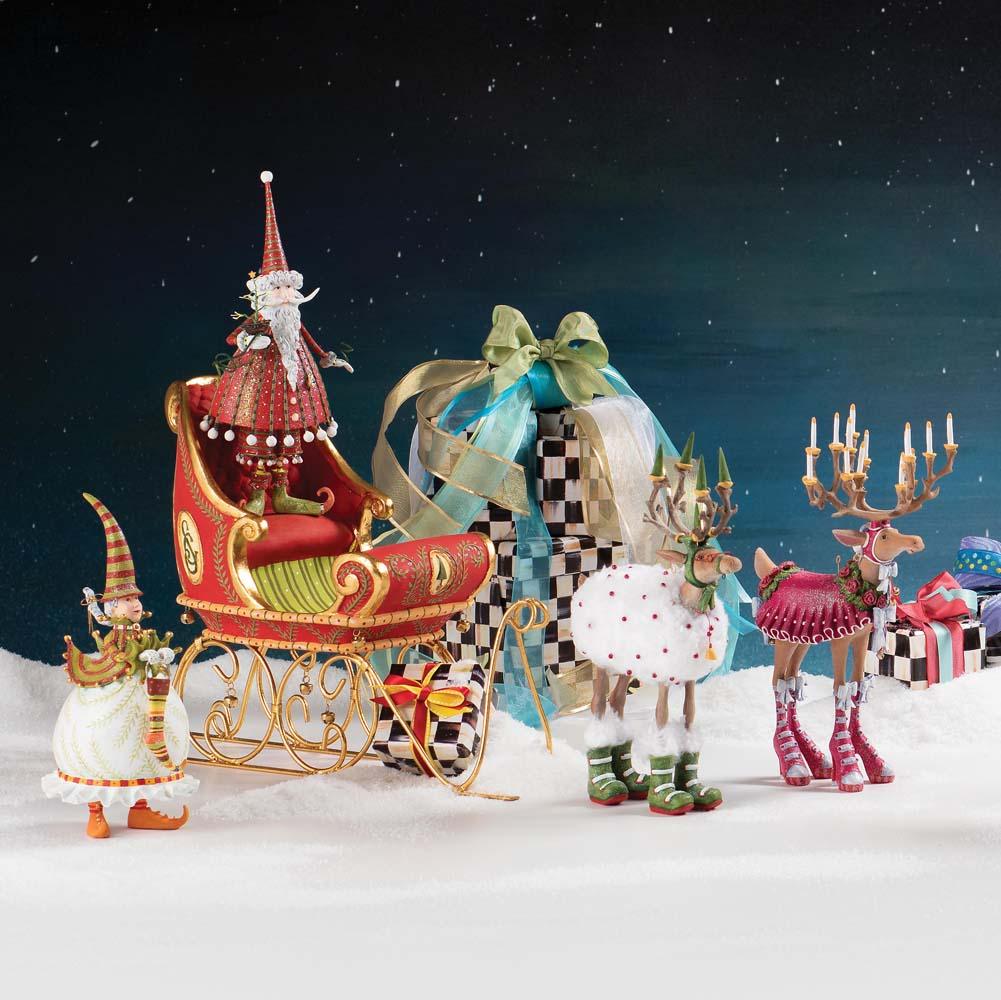 Dash Away Mrs. Santa Figure by Patience Brewster