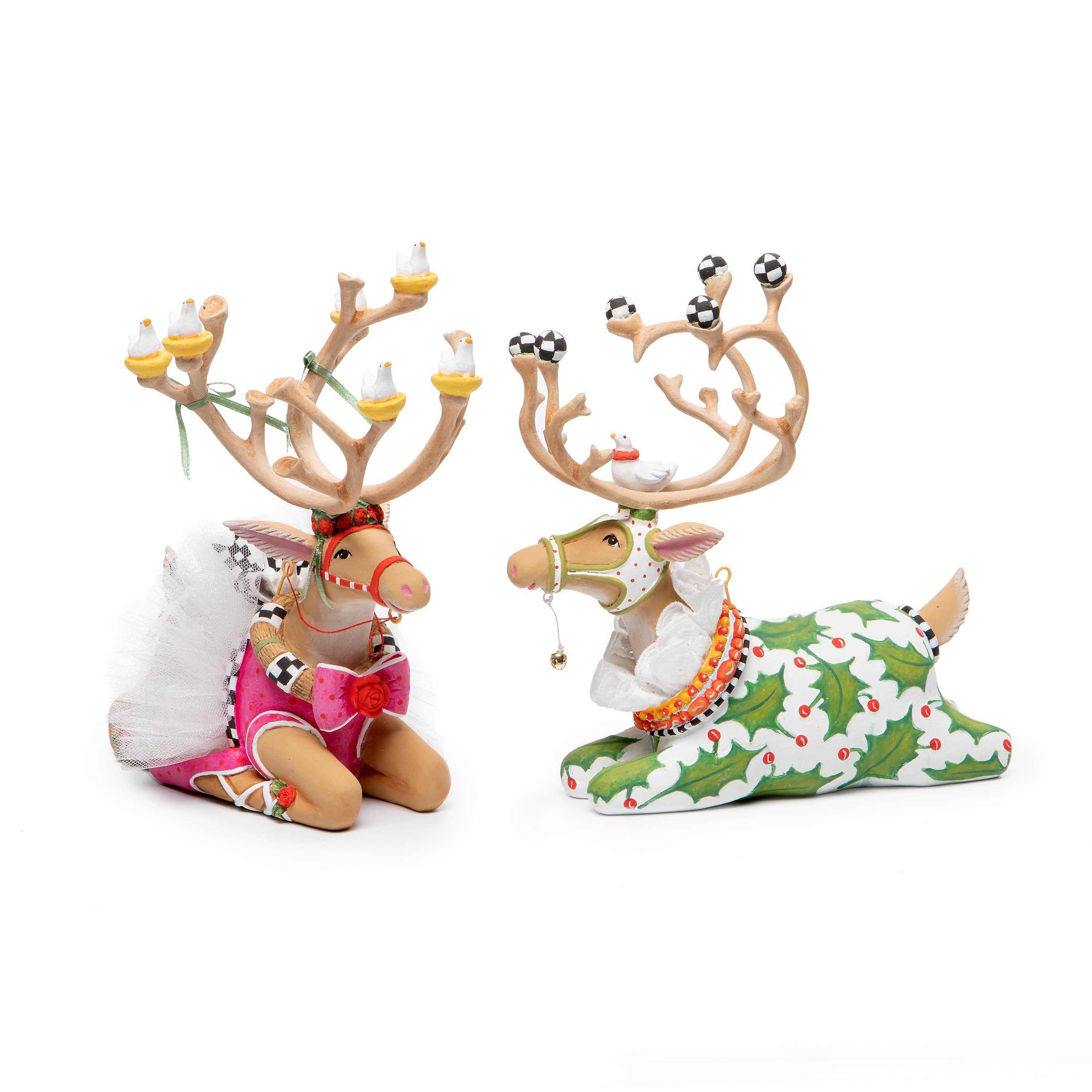 Dash Away Sitting Dancer Reindeer Figure by Patience Brewster