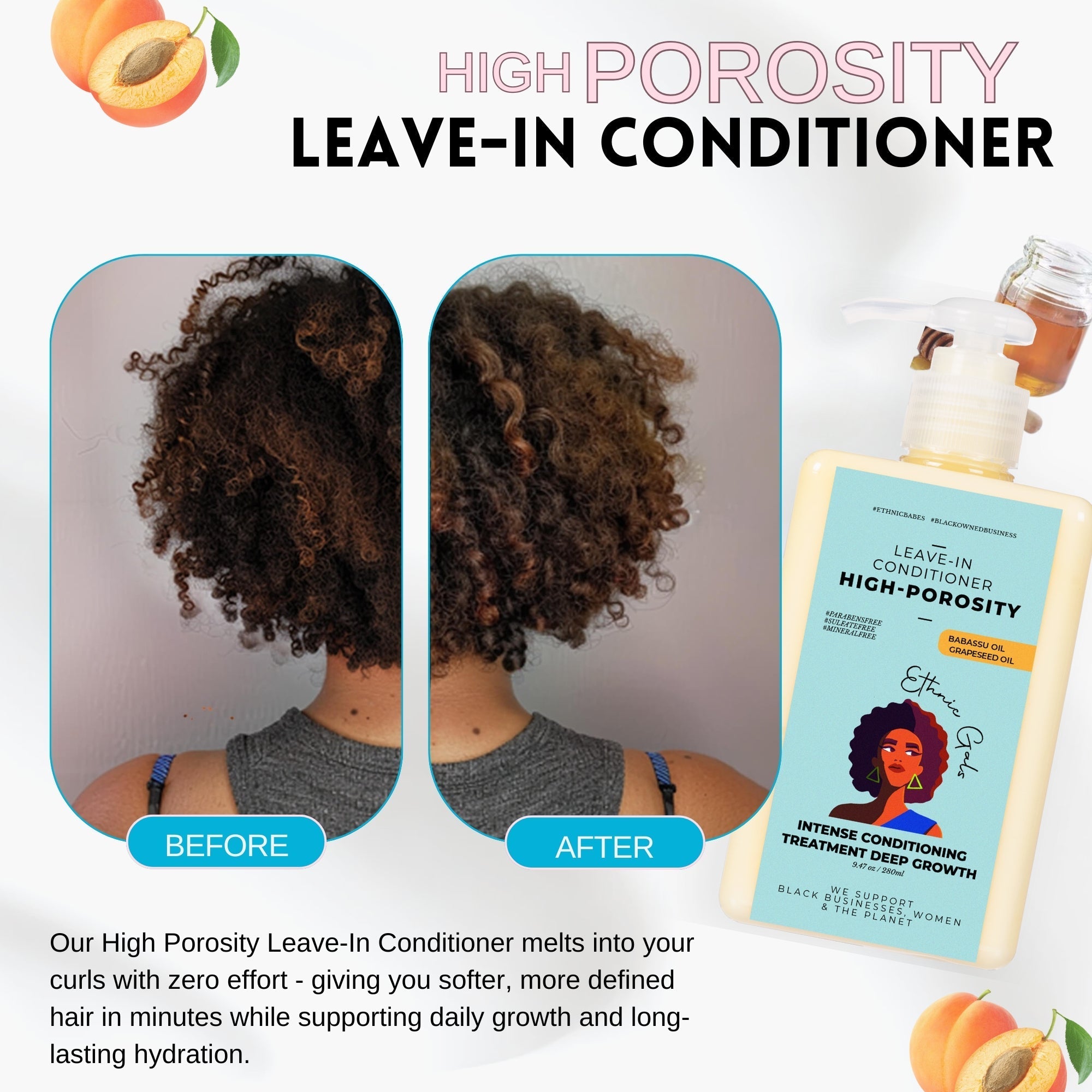 High Porosity Deep Moisture Leave-In Conditioner