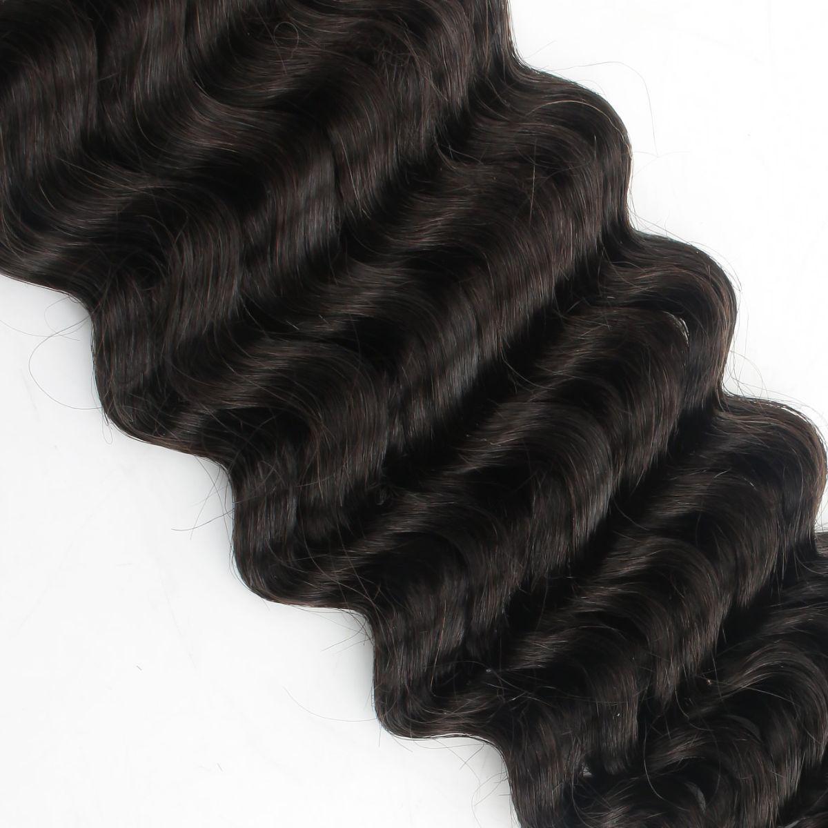 Deep Wave Bulk 100% Human Braiding Hair