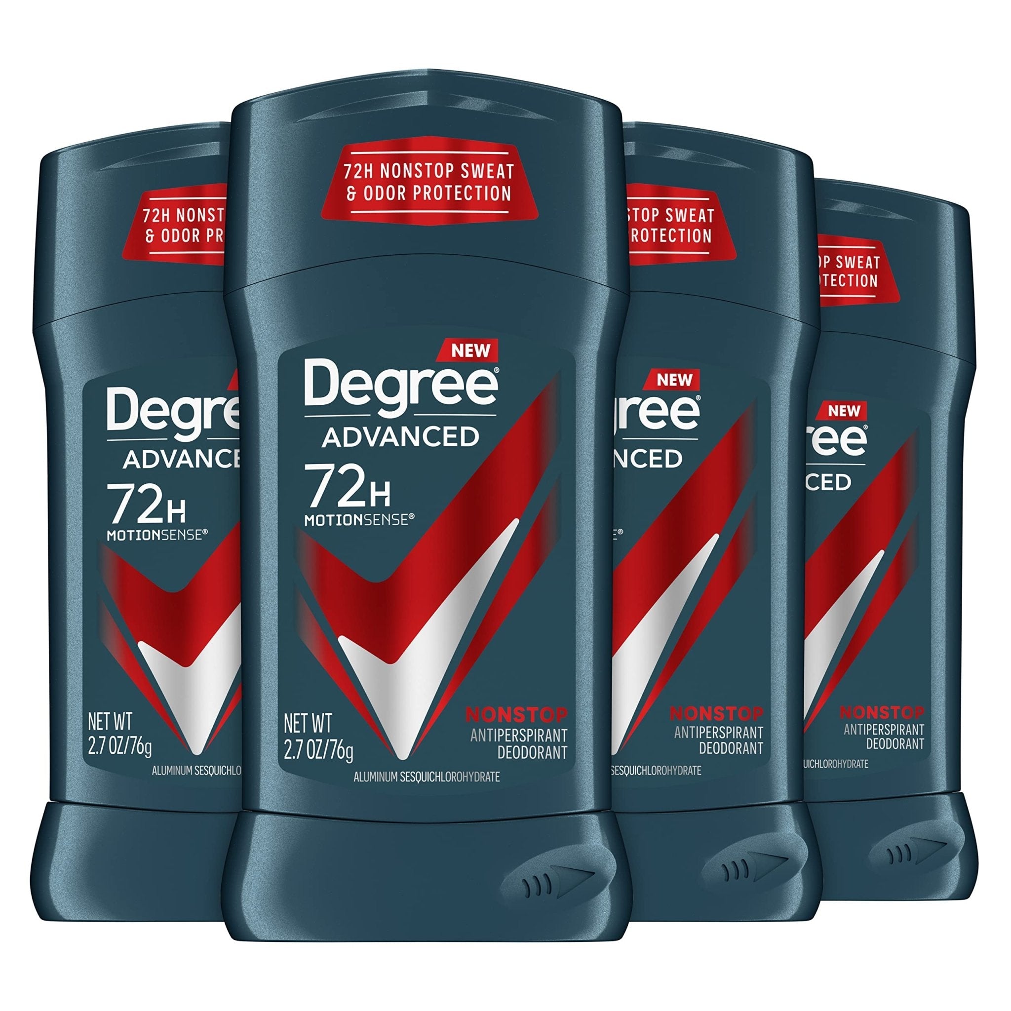 Degree Men Antiperspirant Deodorant Adventure Freshness and Odor Protection Deodorant for Men 2.7 Oz, (Pack of 4) Woodsy, Stick