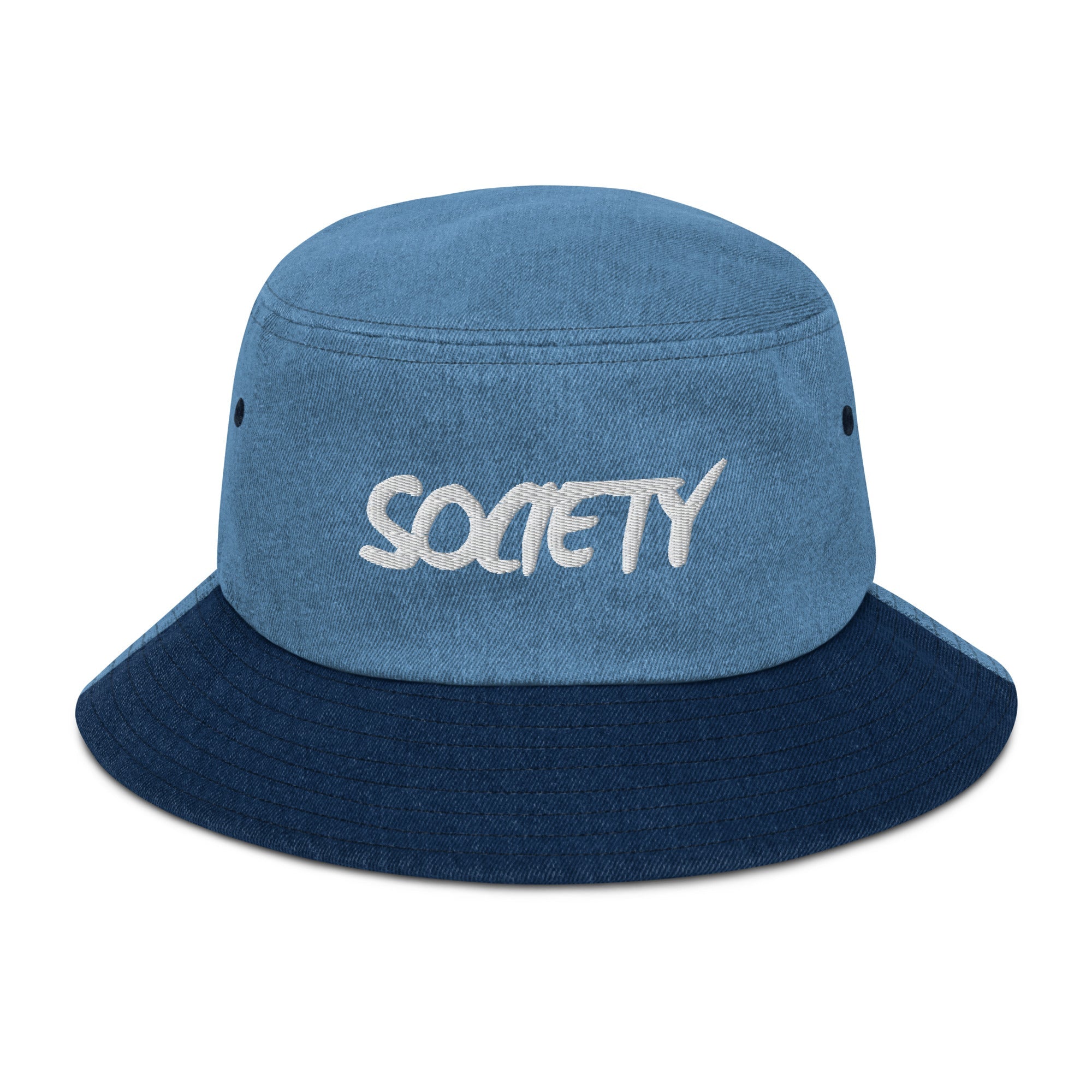 RICHJVNKIE SOCIETY Denim bucket hat