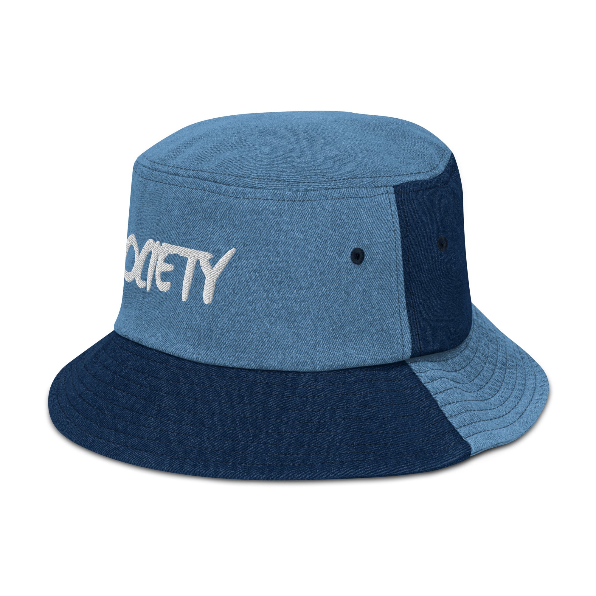 RICHJVNKIE SOCIETY Denim bucket hat