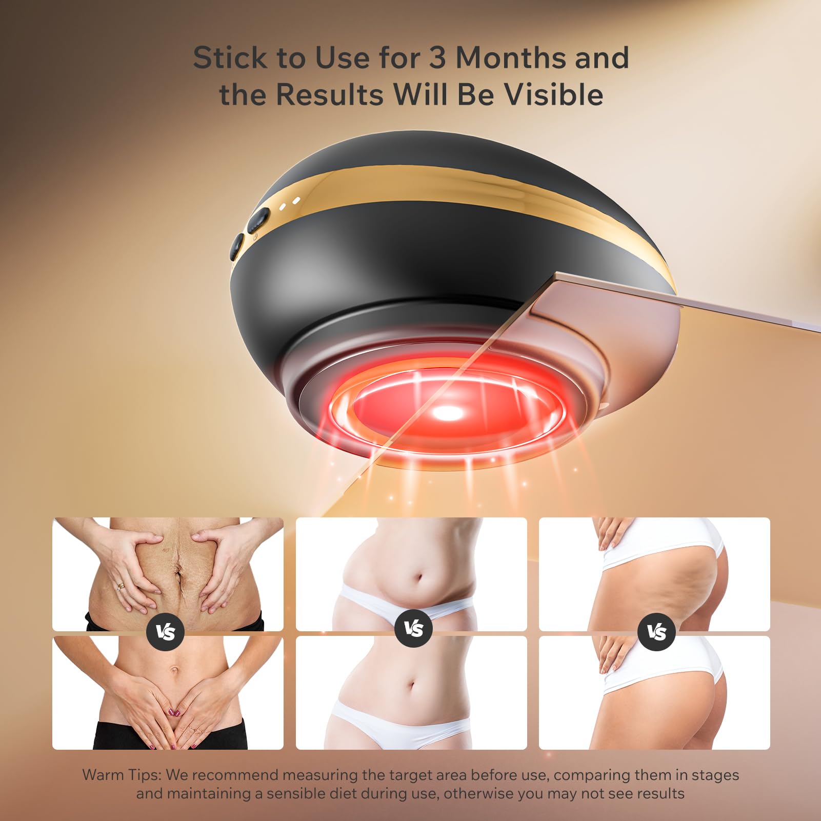 Depsoul Body Massager, 2 in 1 Professional Wireless Electric Massager, with 3 Gears for Belly, Waist, Leg, Butt, Arm