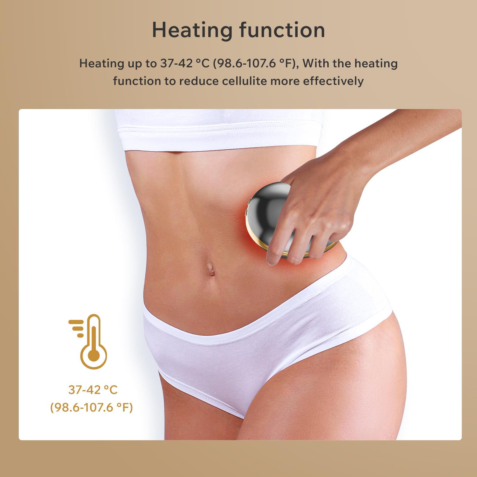 Depsoul Body Massager, 2 in 1 Professional Wireless Electric Massager, with 3 Gears for Belly, Waist, Leg, Butt, Arm