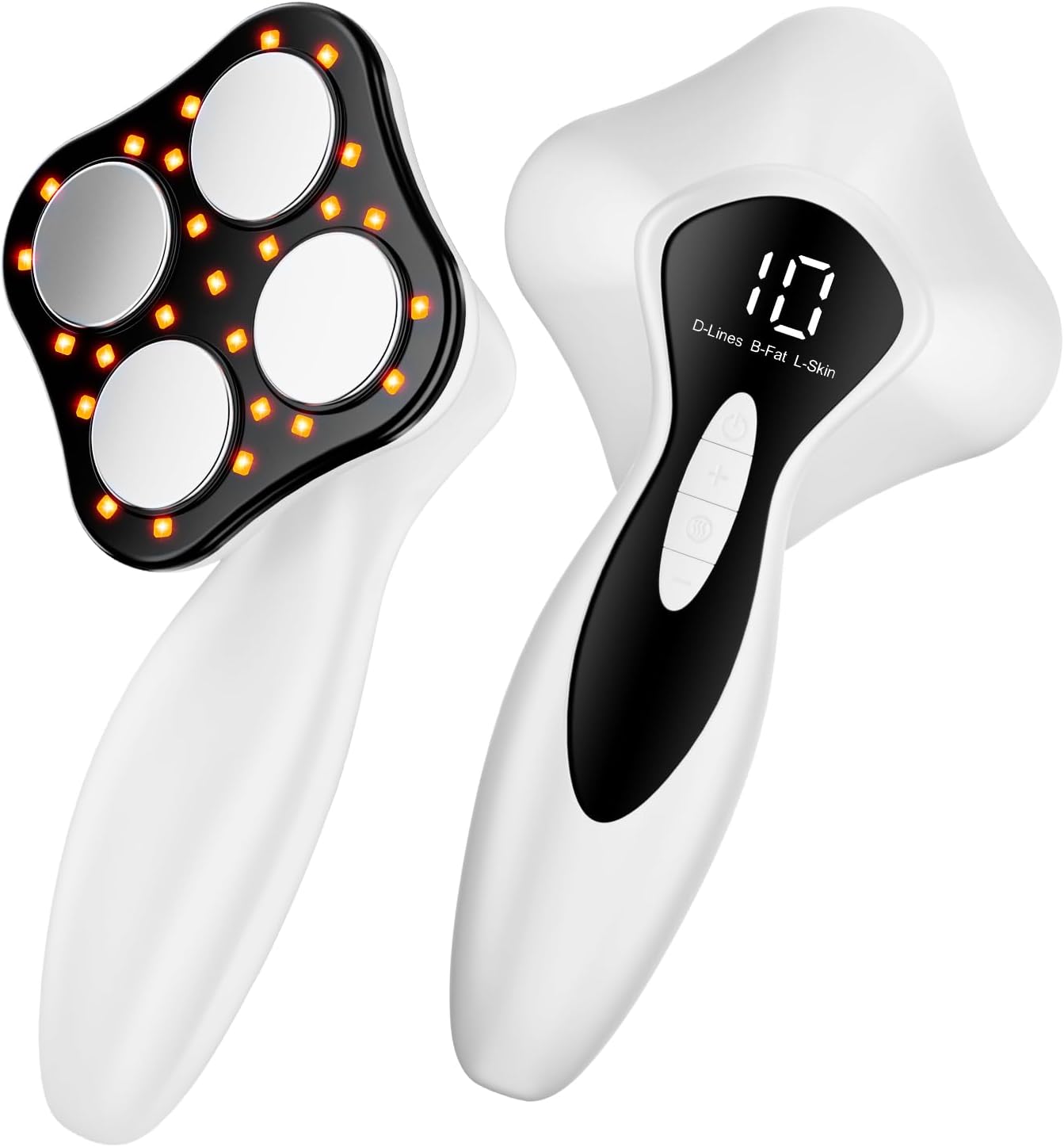 Depsoul Cellulite Massager Body Machine - 3 Modes 10 Levels with Heating Function Electric Massage Machine Body for Leg, Arm, Belly, Waist, Buttocks, Back