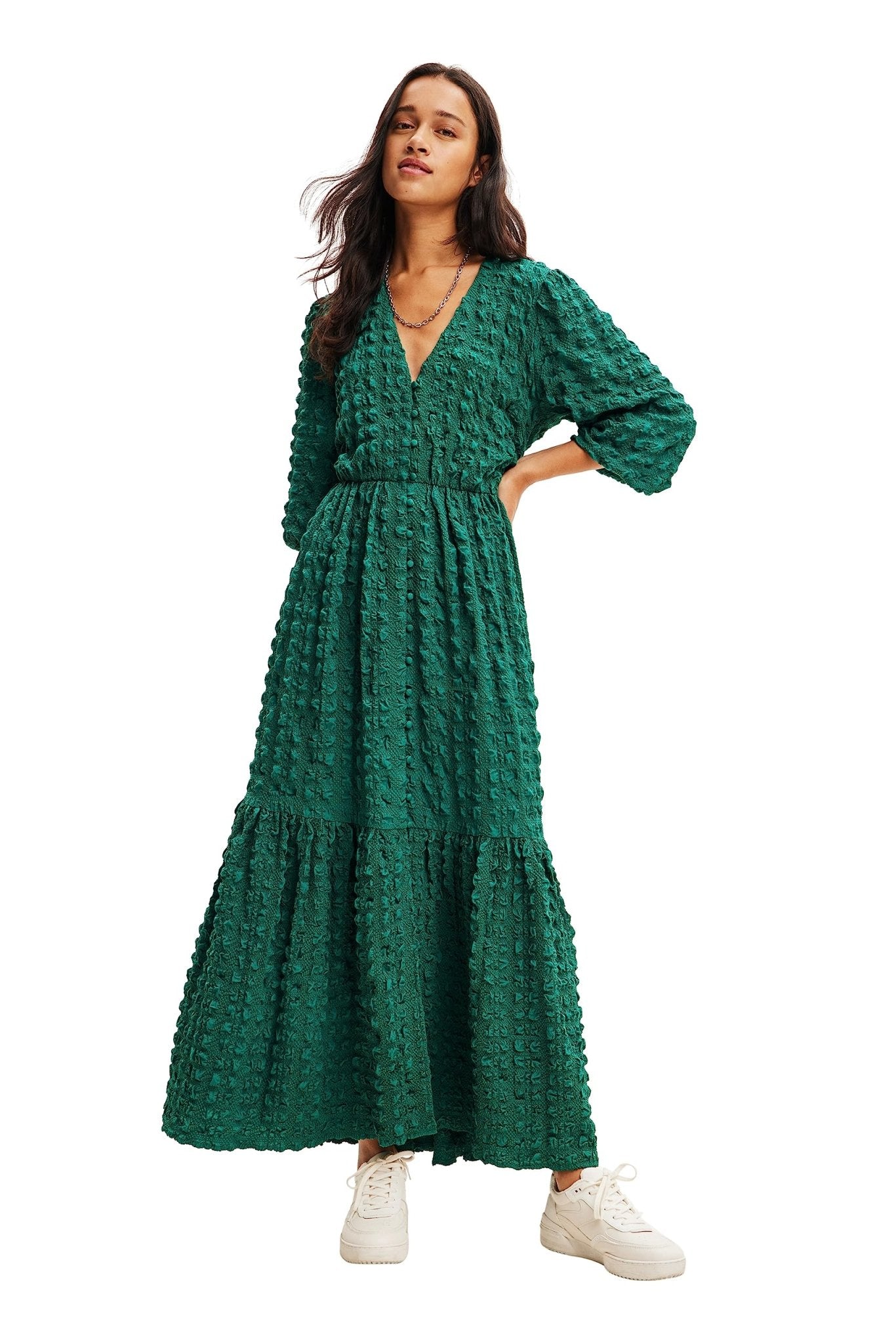 Desigual Women's Textured Long Dress