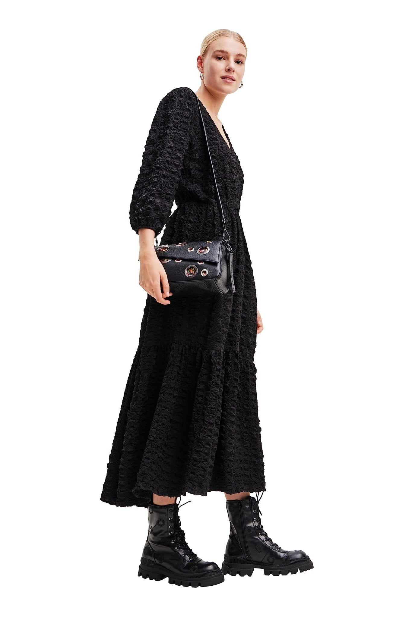 Desigual Women's Textured Long Dress