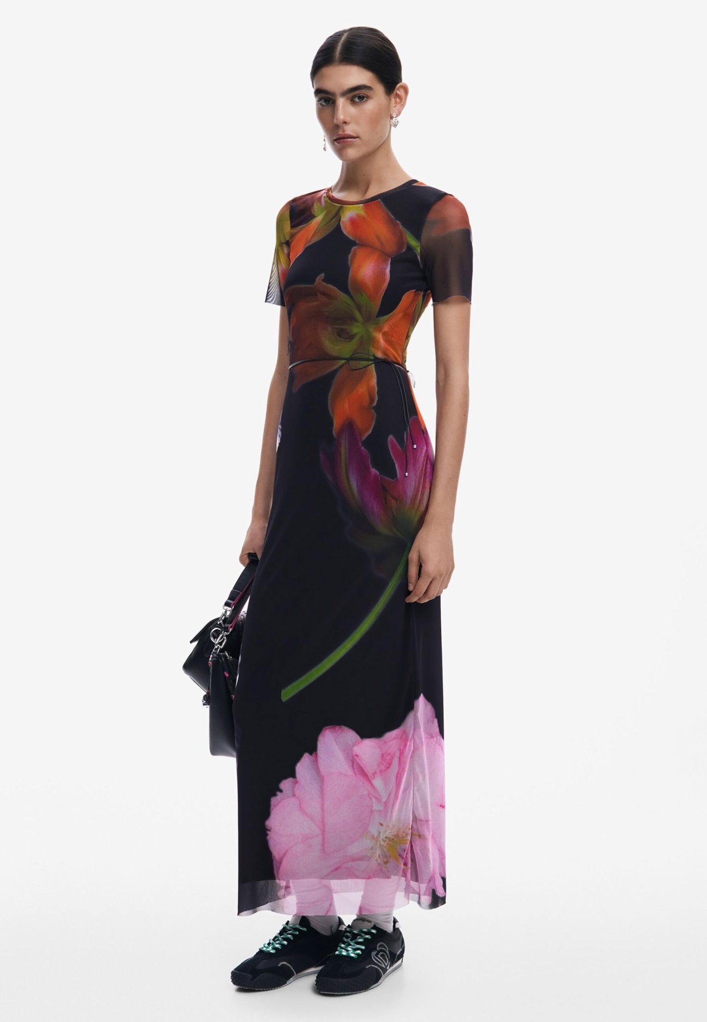 Desigual Women's Tulle Flower Dress