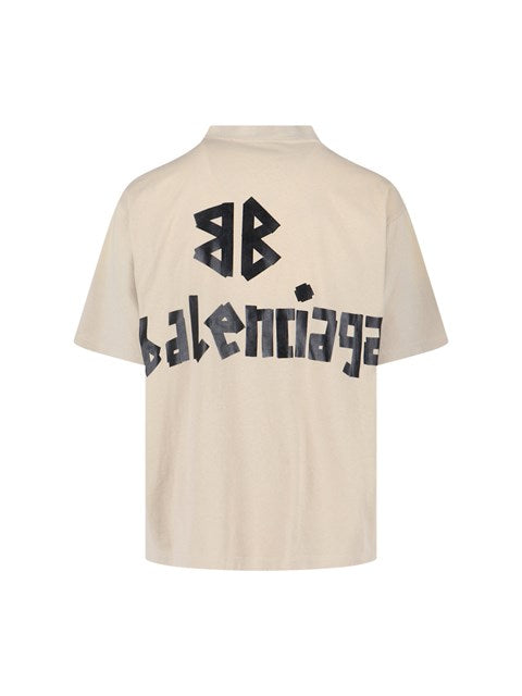 Balenciaga Men "Tape Type" T-Shirt