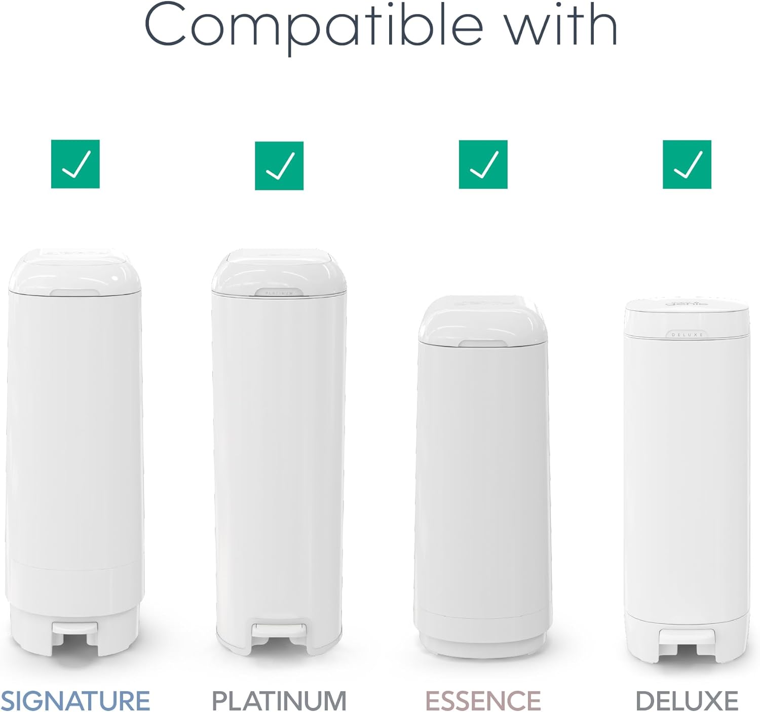 Diaper Genie Easy Roll Refill | 30 Bags Per Refill | Holds Up to 1410 Newborn Diapers | Odor Control | Diaper Pail Refill Bags | Fits Diaper Genie Signature & Platinum Pails